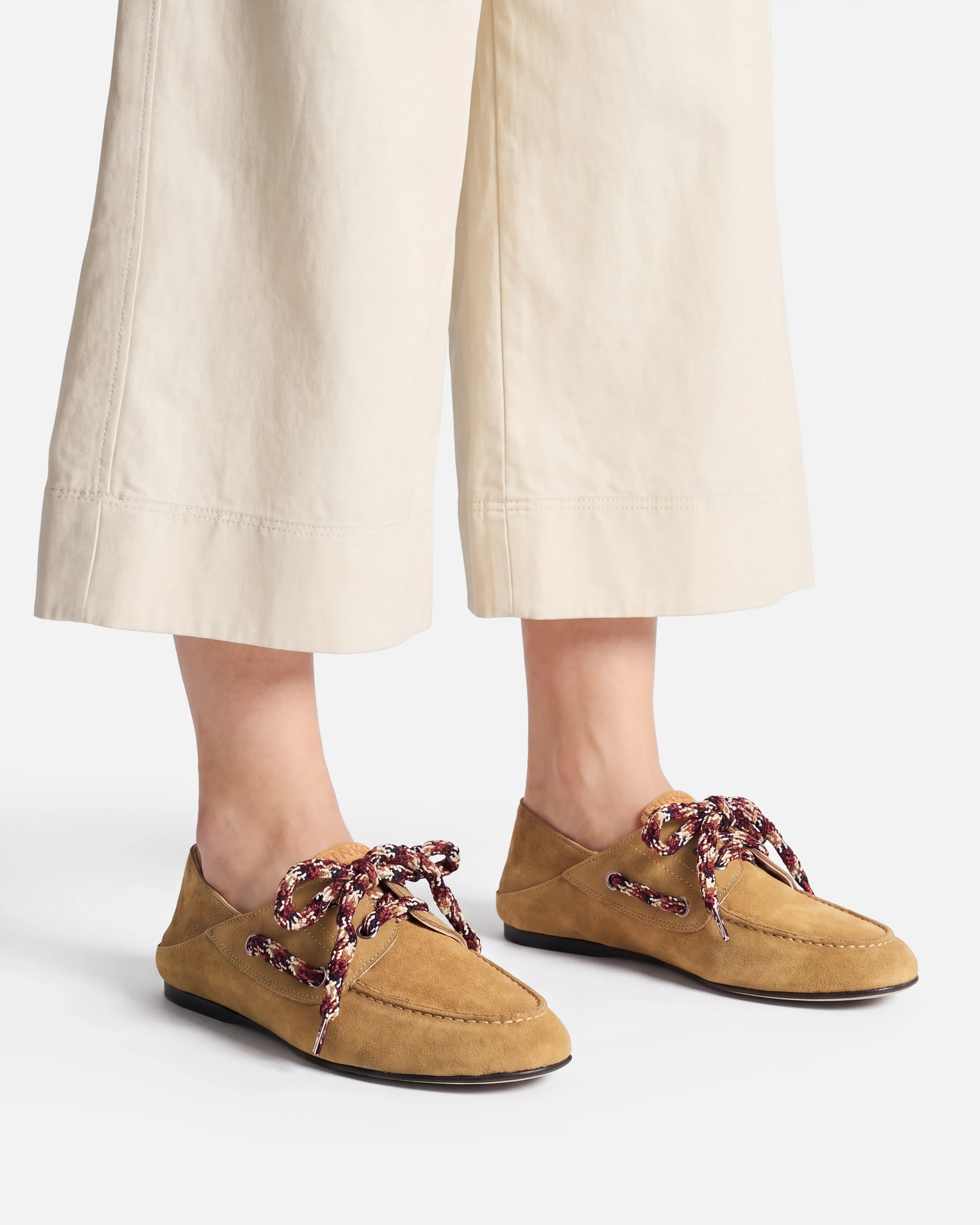 Mocassini in suede con lacci multicolor - Image 10