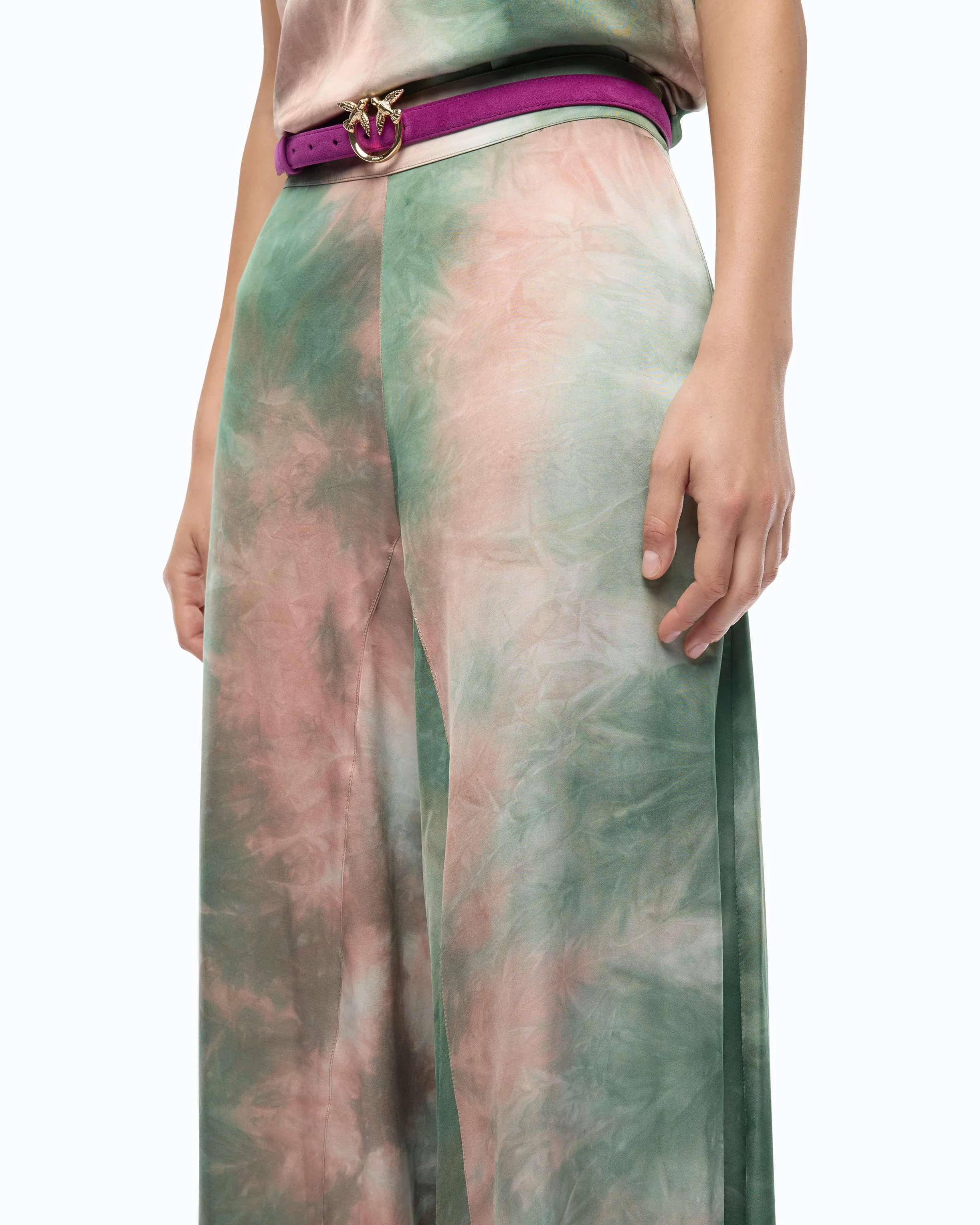 Pantalone in satin dal colore sfumato - Image 3
