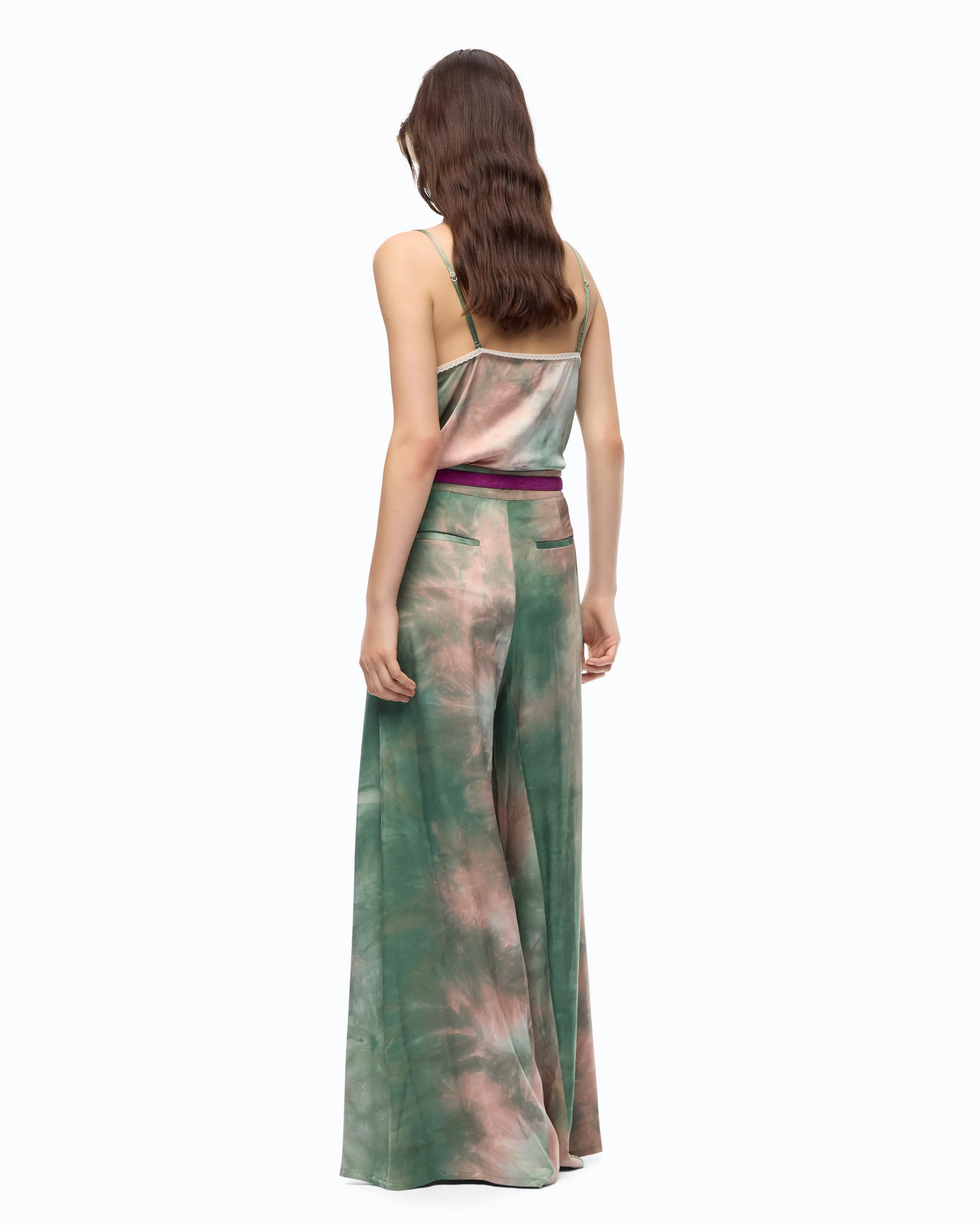 Pantalone in satin dal colore sfumato - Image 4