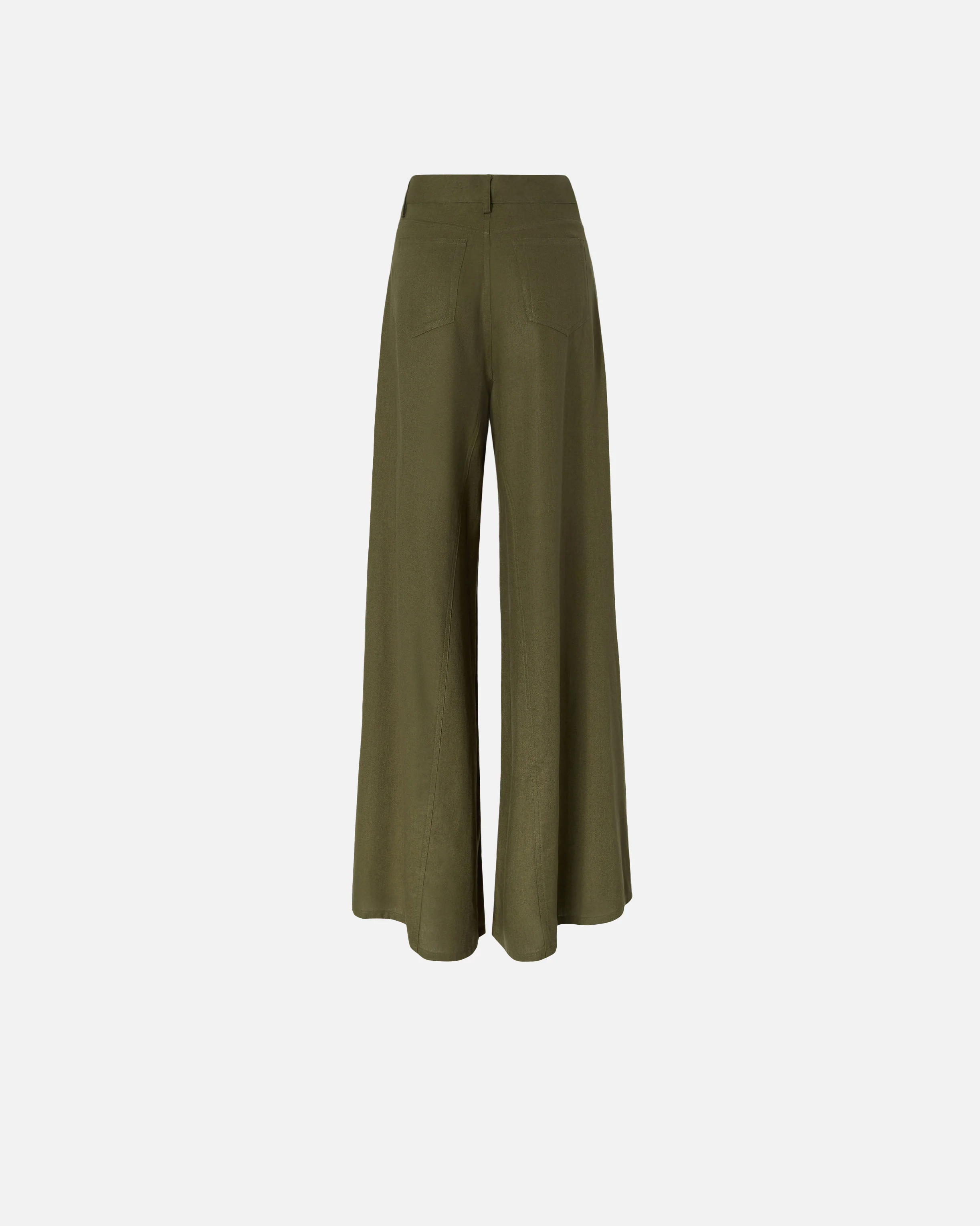 Pantalone wide leg in lino - Image 2