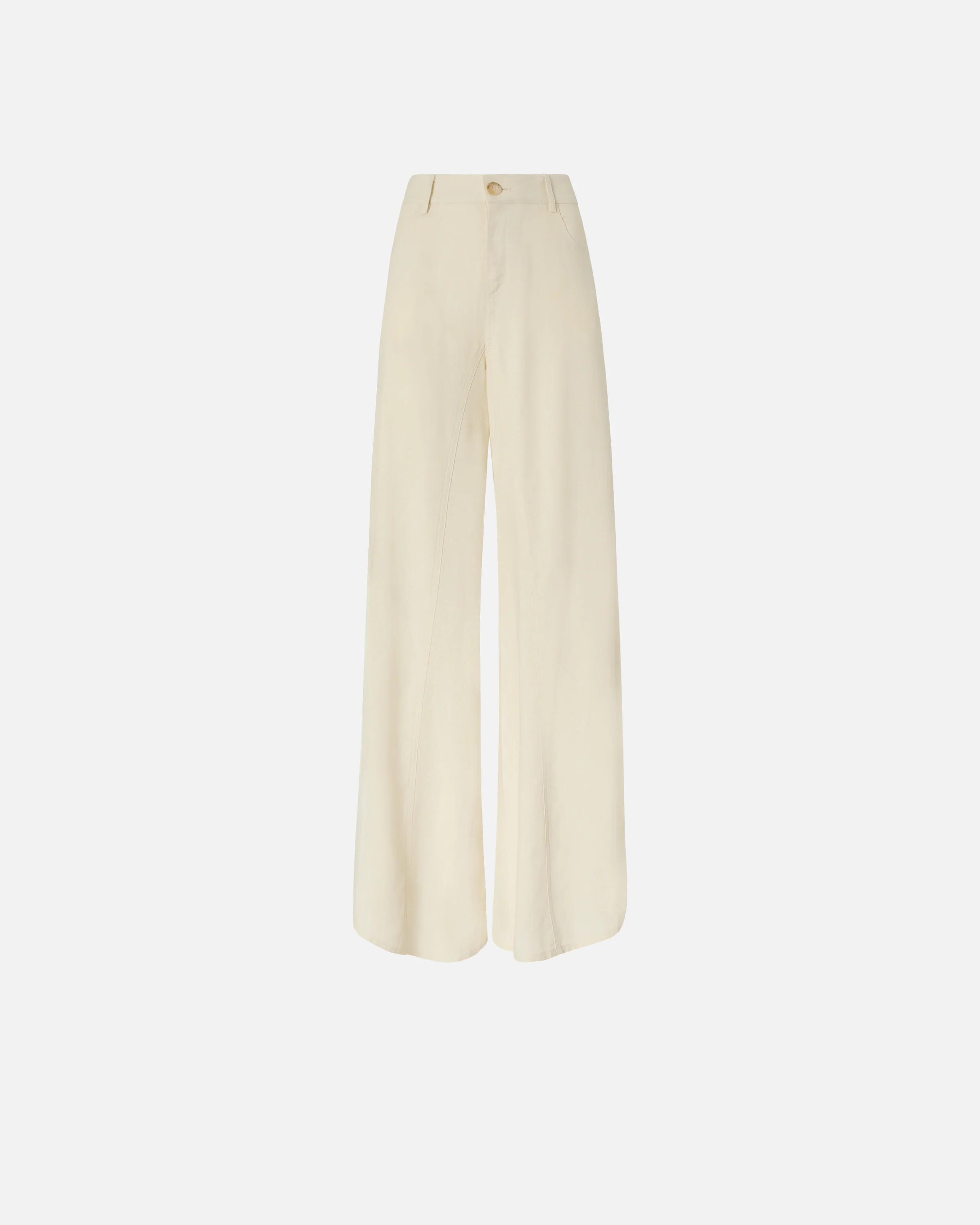 Pantalone wide leg in lino
