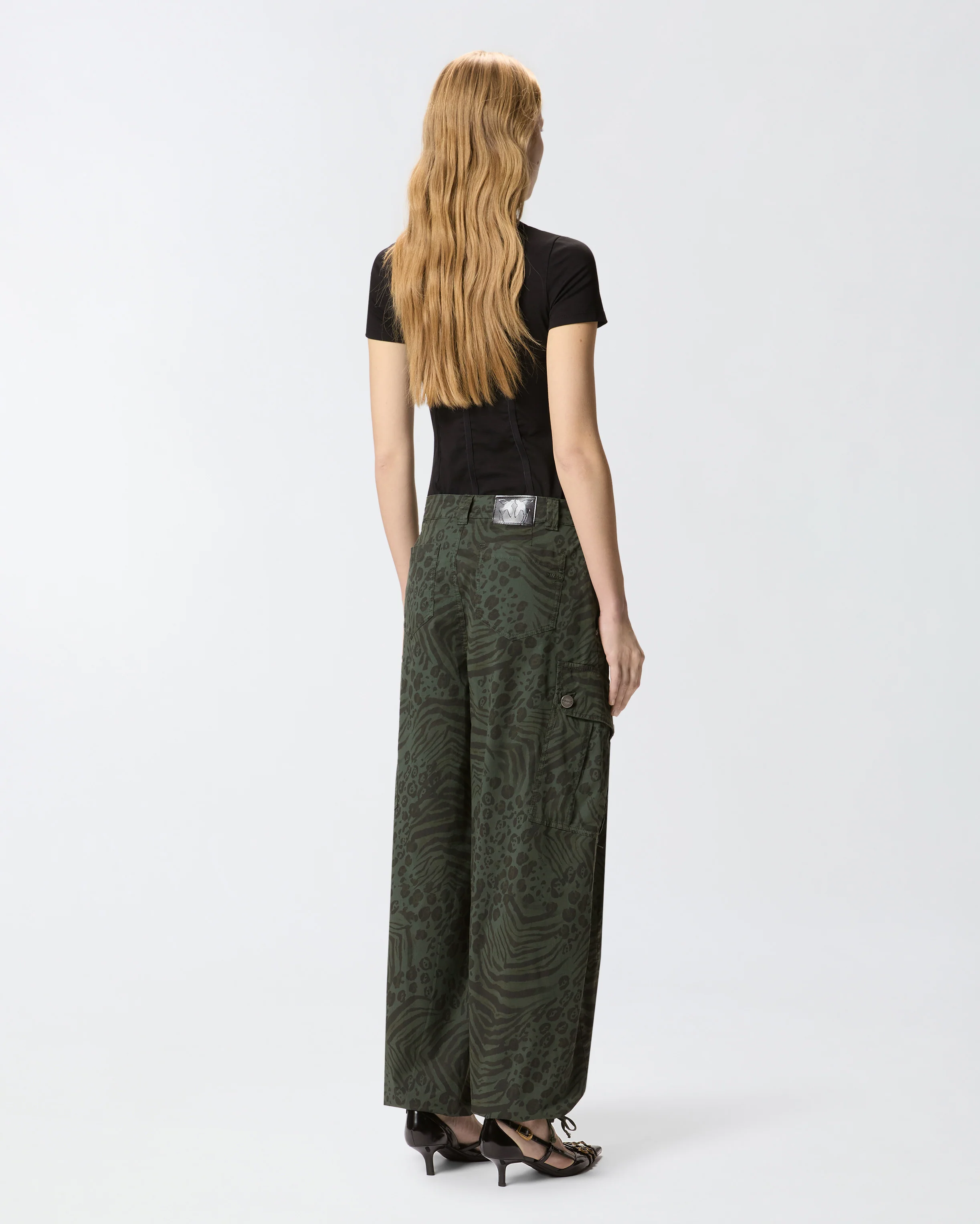 Pantaloni a palloncino con motivo animalier - Image 3
