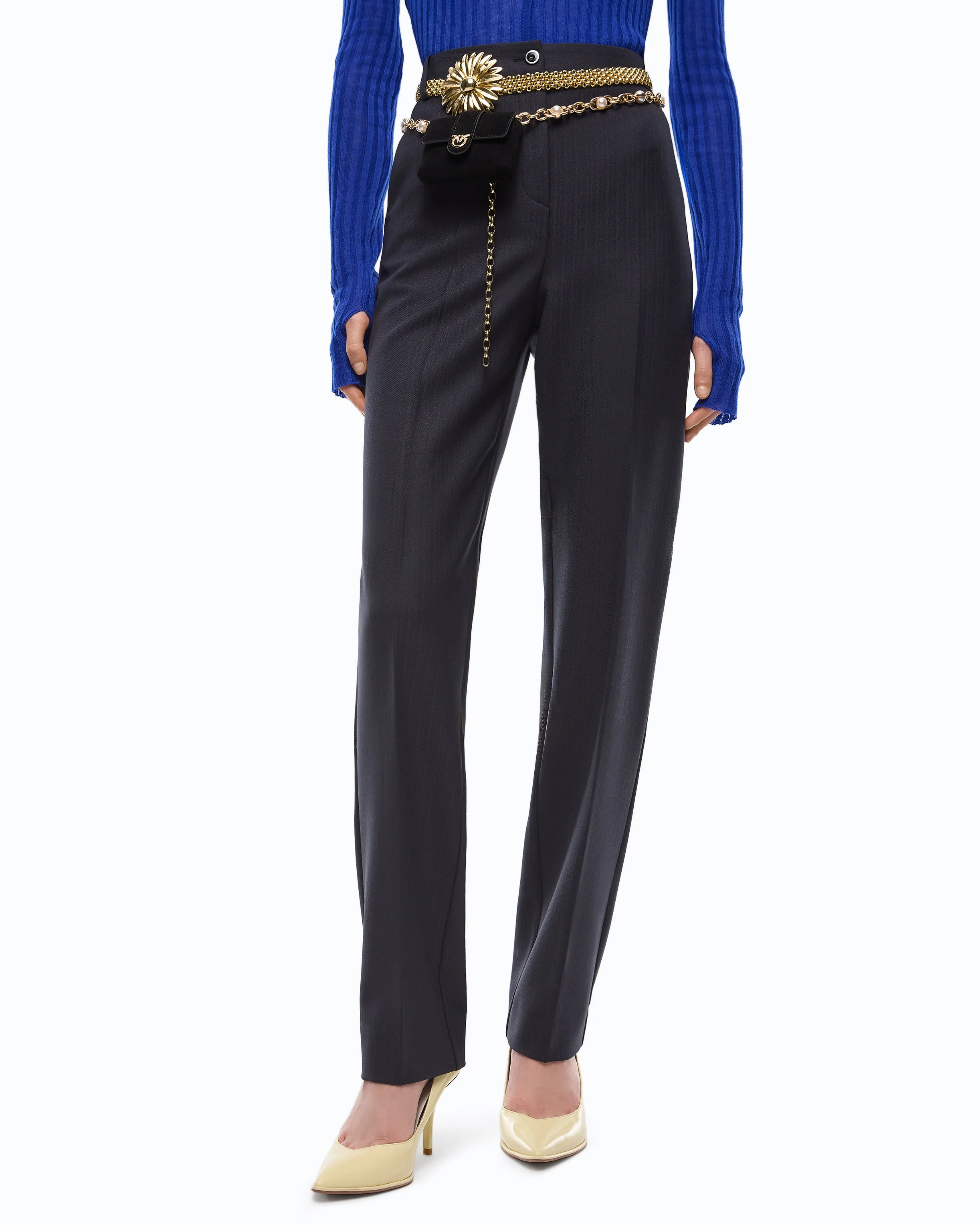 Pantaloni a sigaretta in misto lana stretch - Image 2