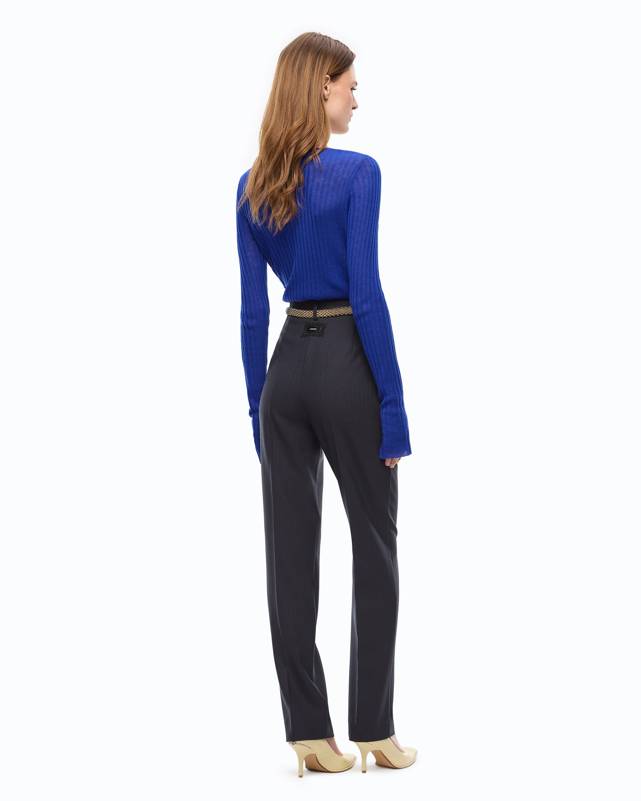 Pantaloni a sigaretta in misto lana stretch - Image 4