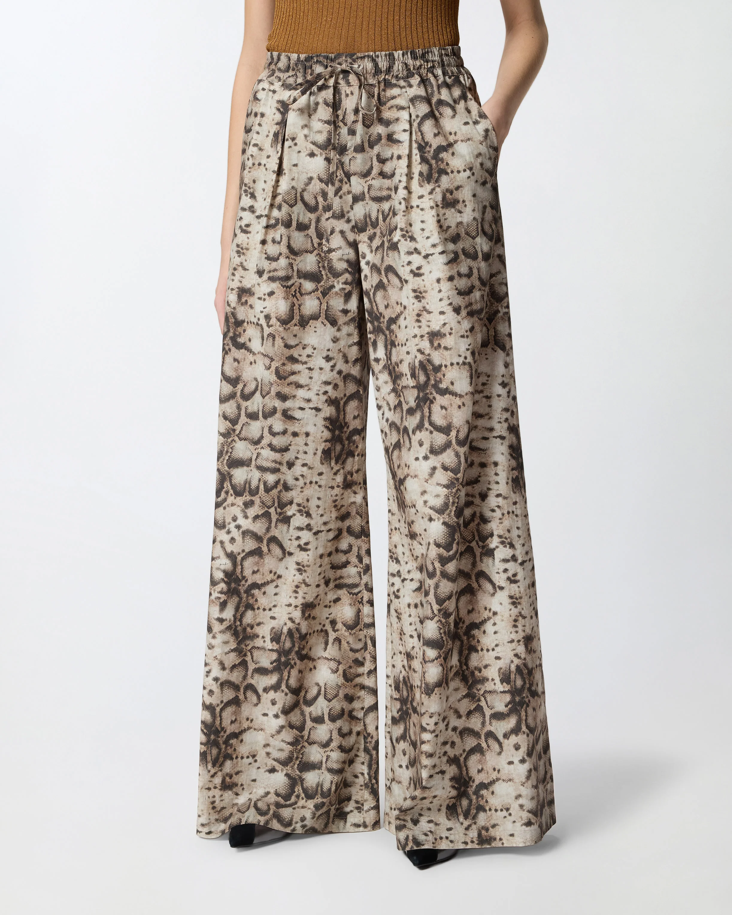 Pantaloni ampi con stampa snake - Image 2