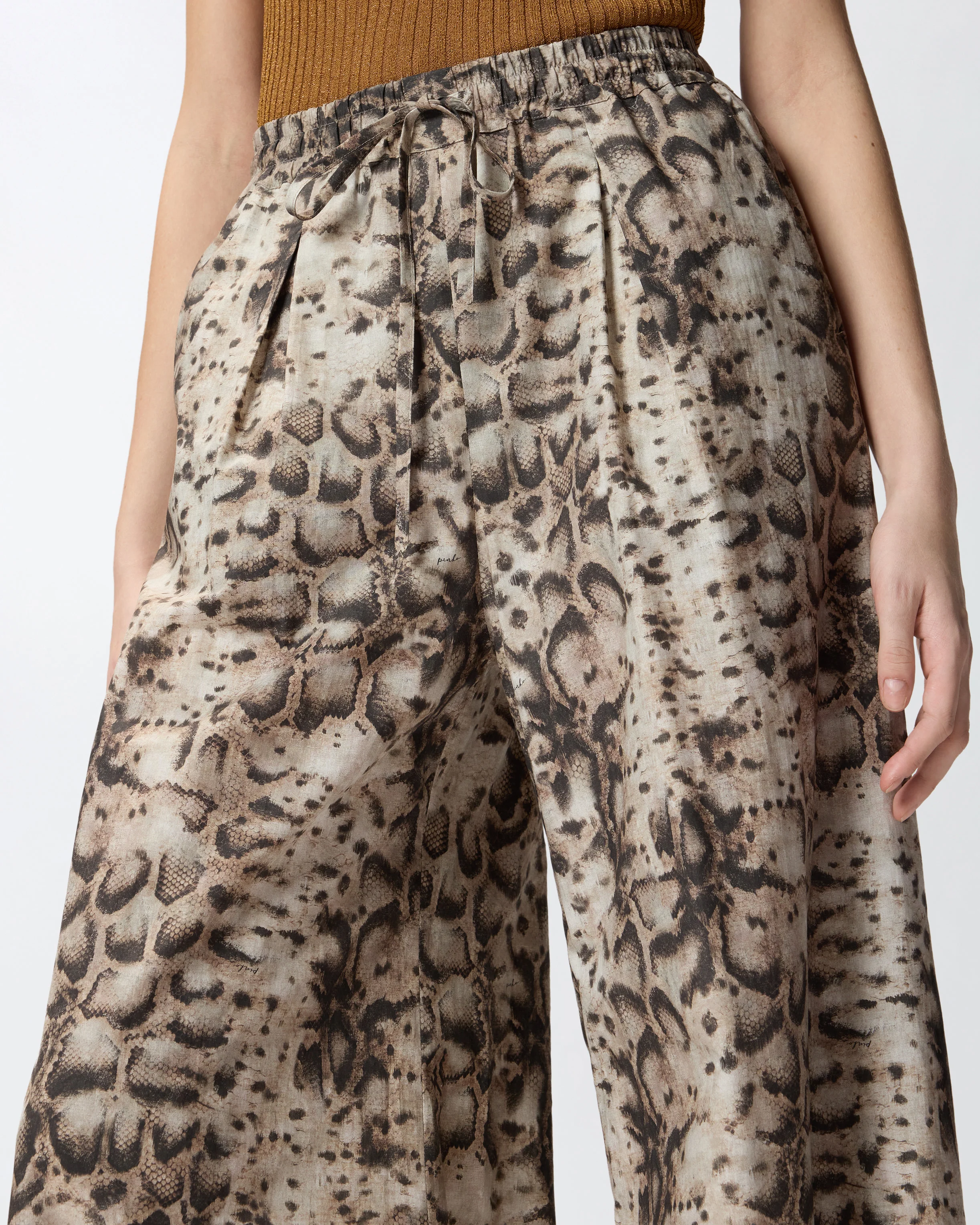 Pantaloni ampi con stampa snake - Image 4