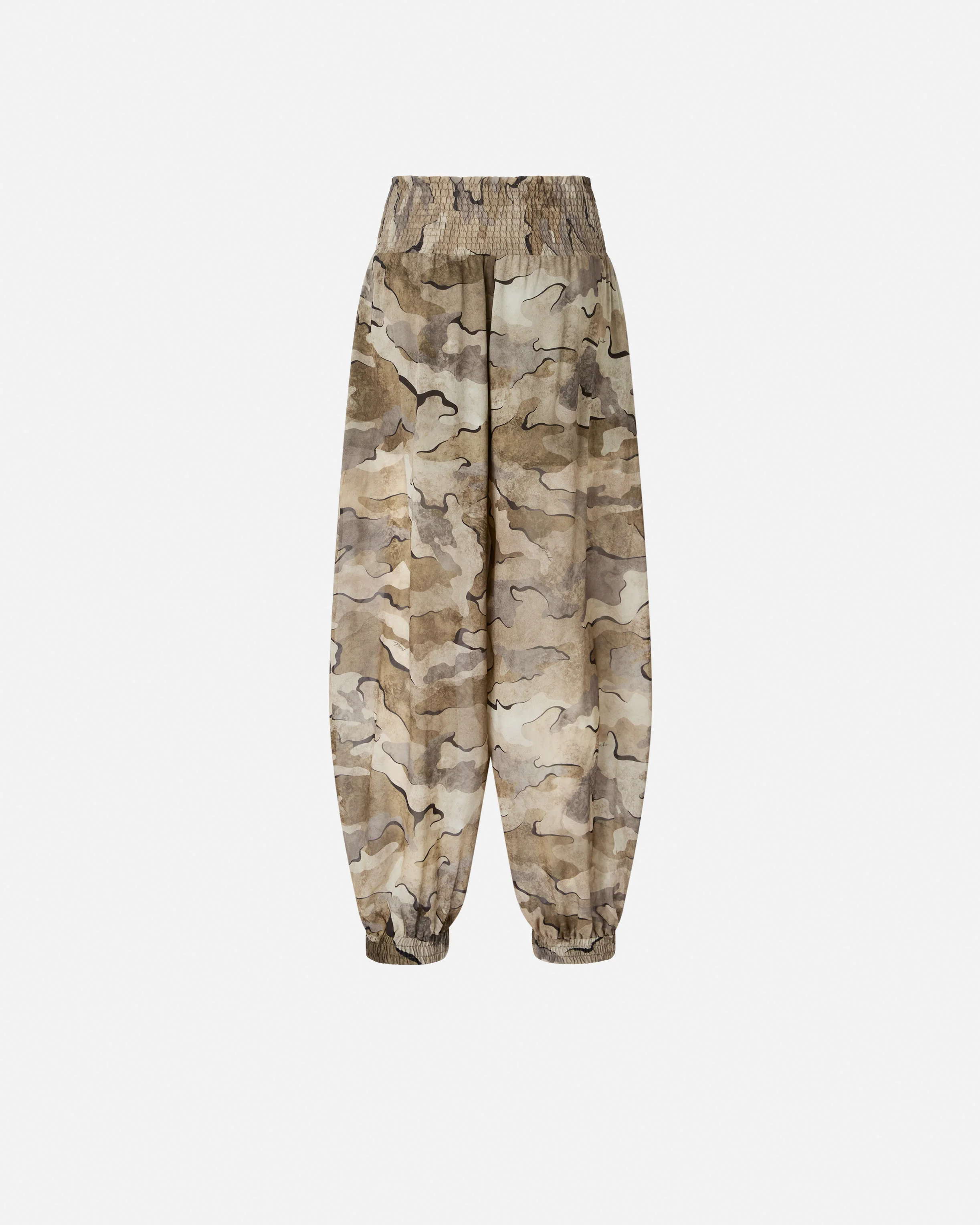 Pantaloni balloon camouflage con vita alta - Image 6