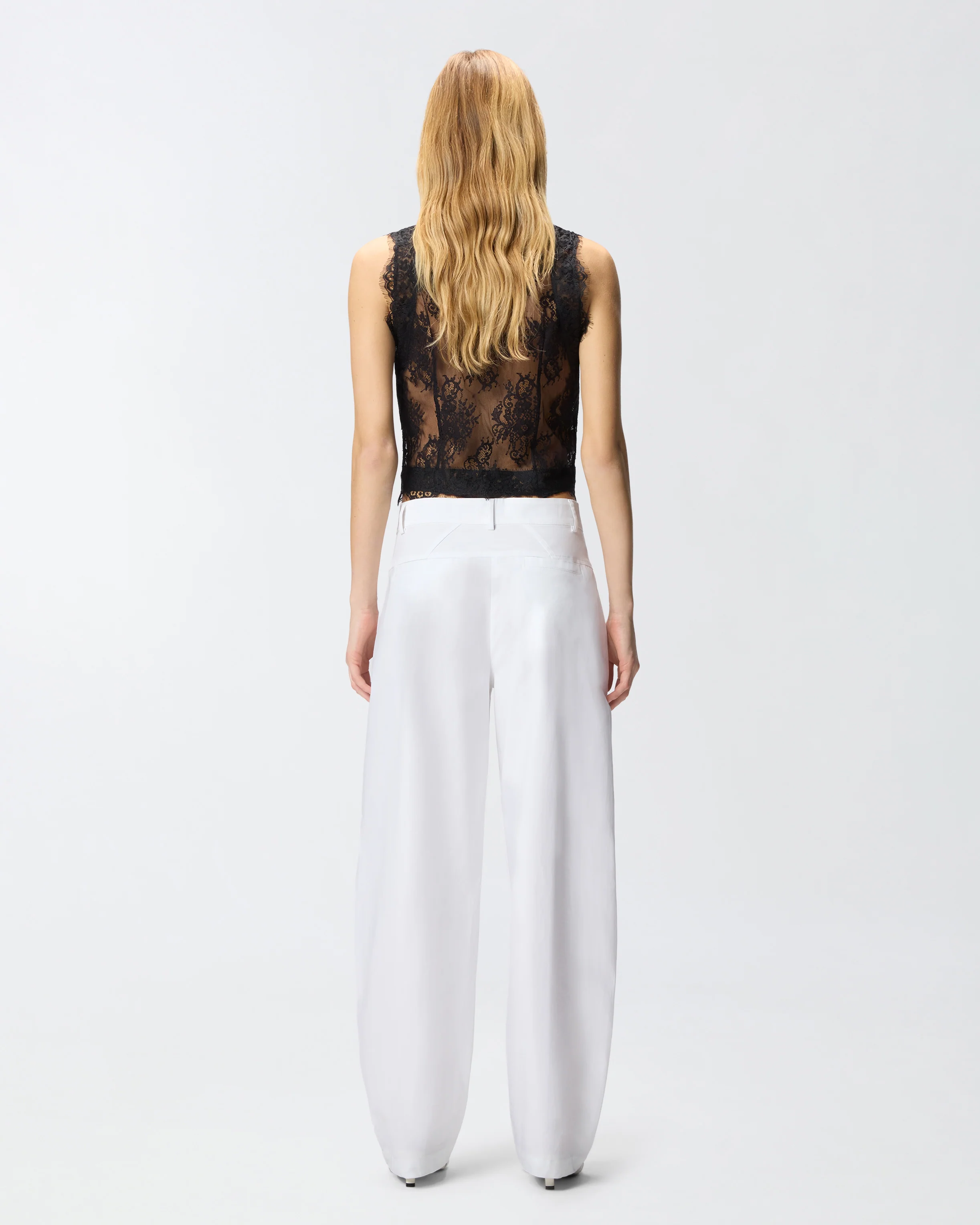 Pantaloni barrel-fit in cotone stretch - Image 3