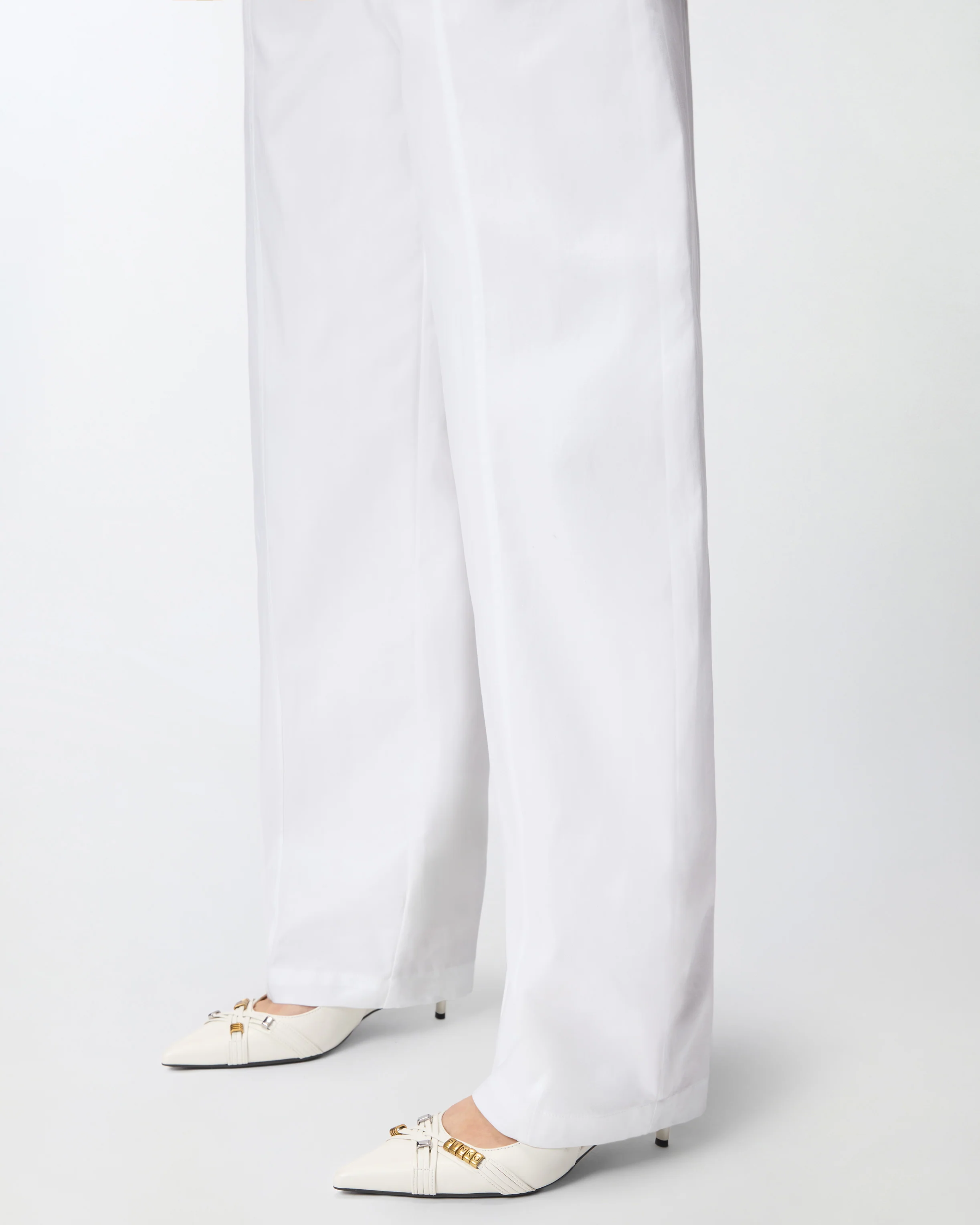 Pantaloni barrel-fit in cotone stretch - Image 4