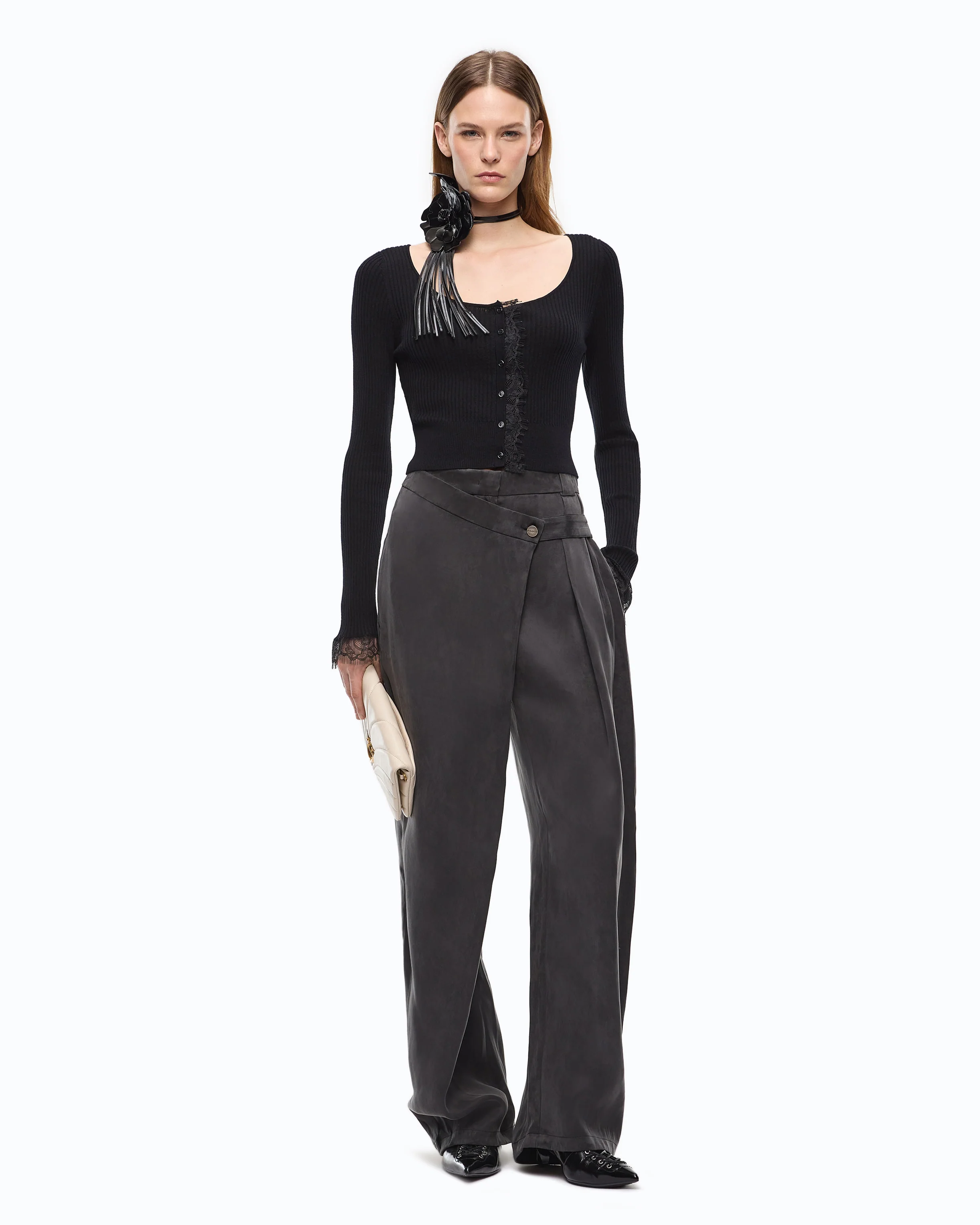 Pantaloni carrot fit a portafoglio