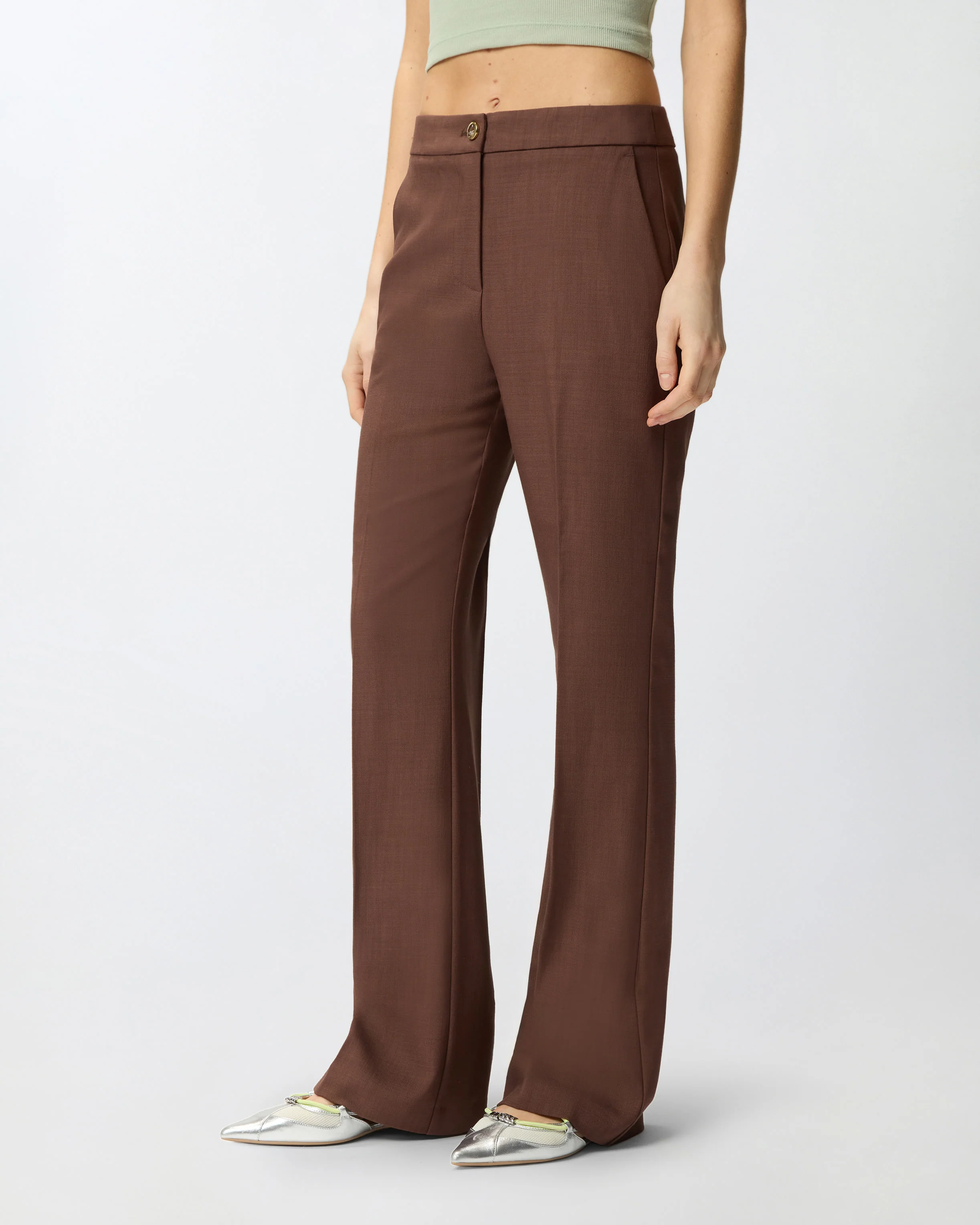 Pantaloni con piega stirata - Image 2