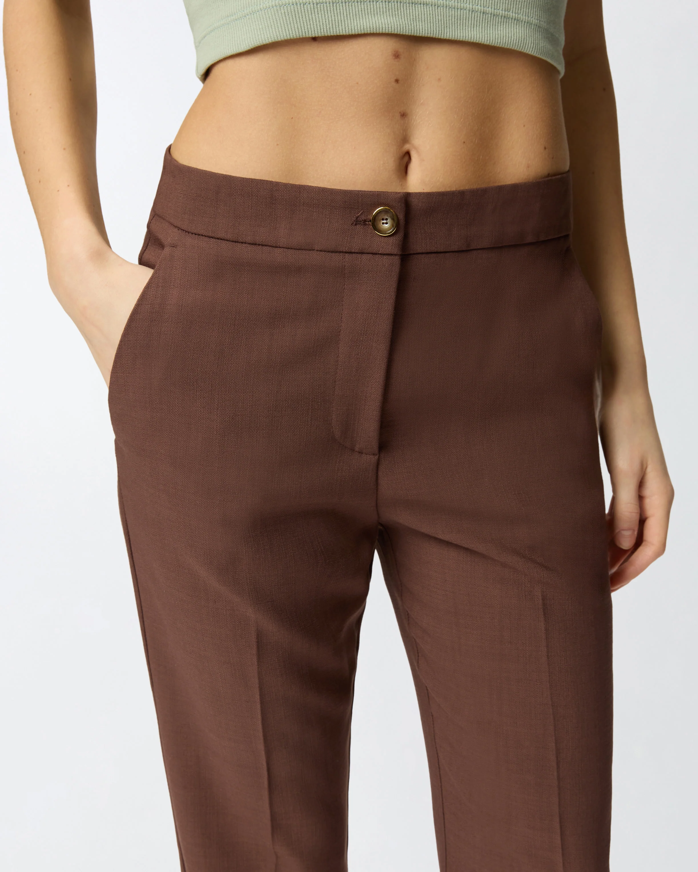 Pantaloni con piega stirata - Image 4