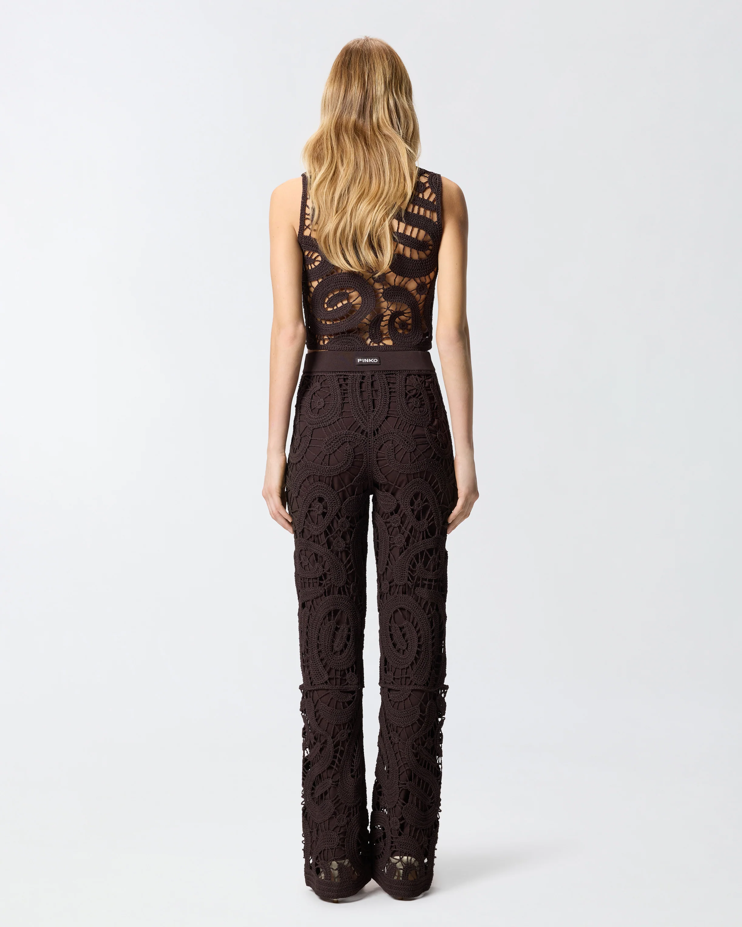 Pantaloni crochet geometrico - Image 3