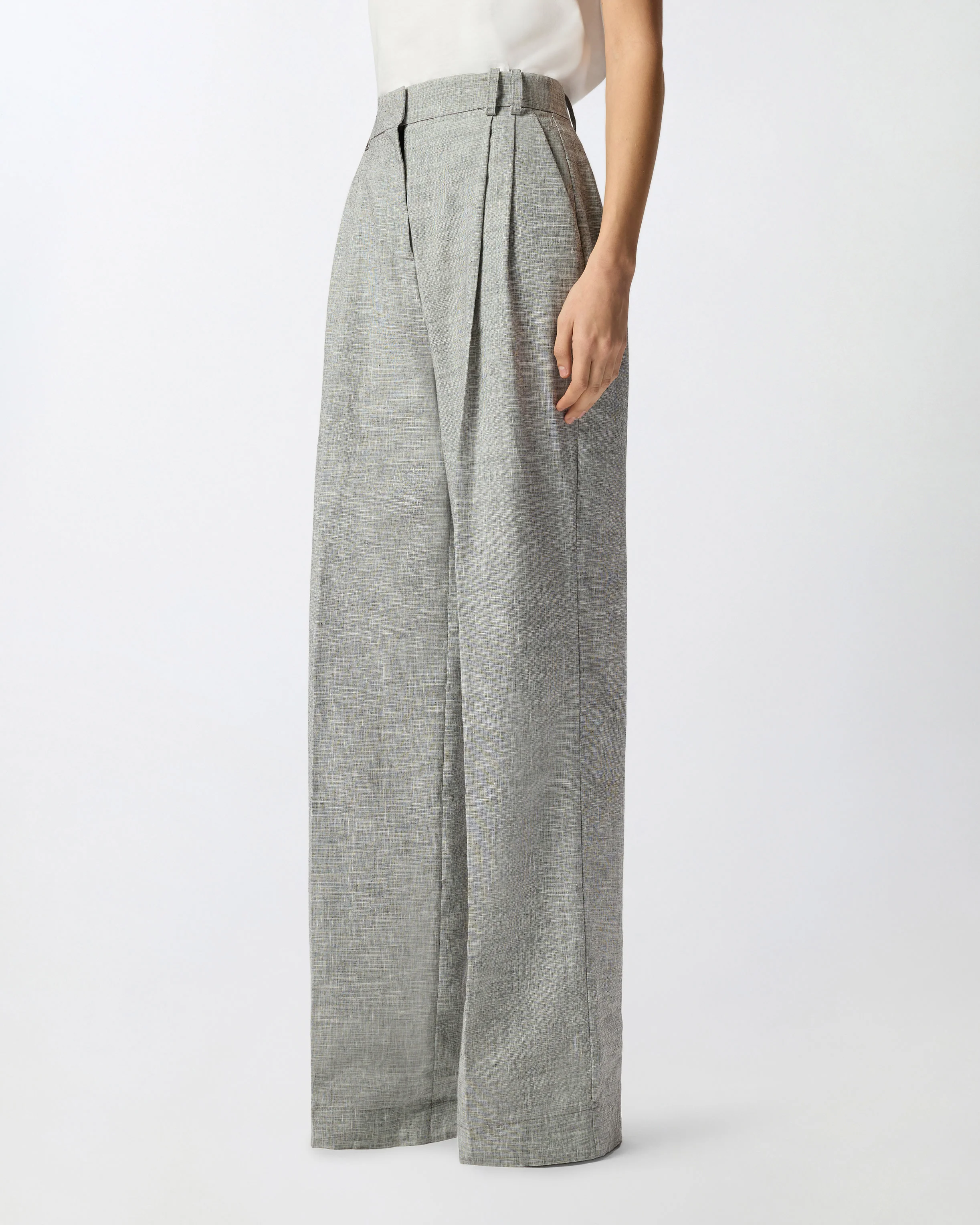 Pantaloni fiammati con piega stirata - Image 2