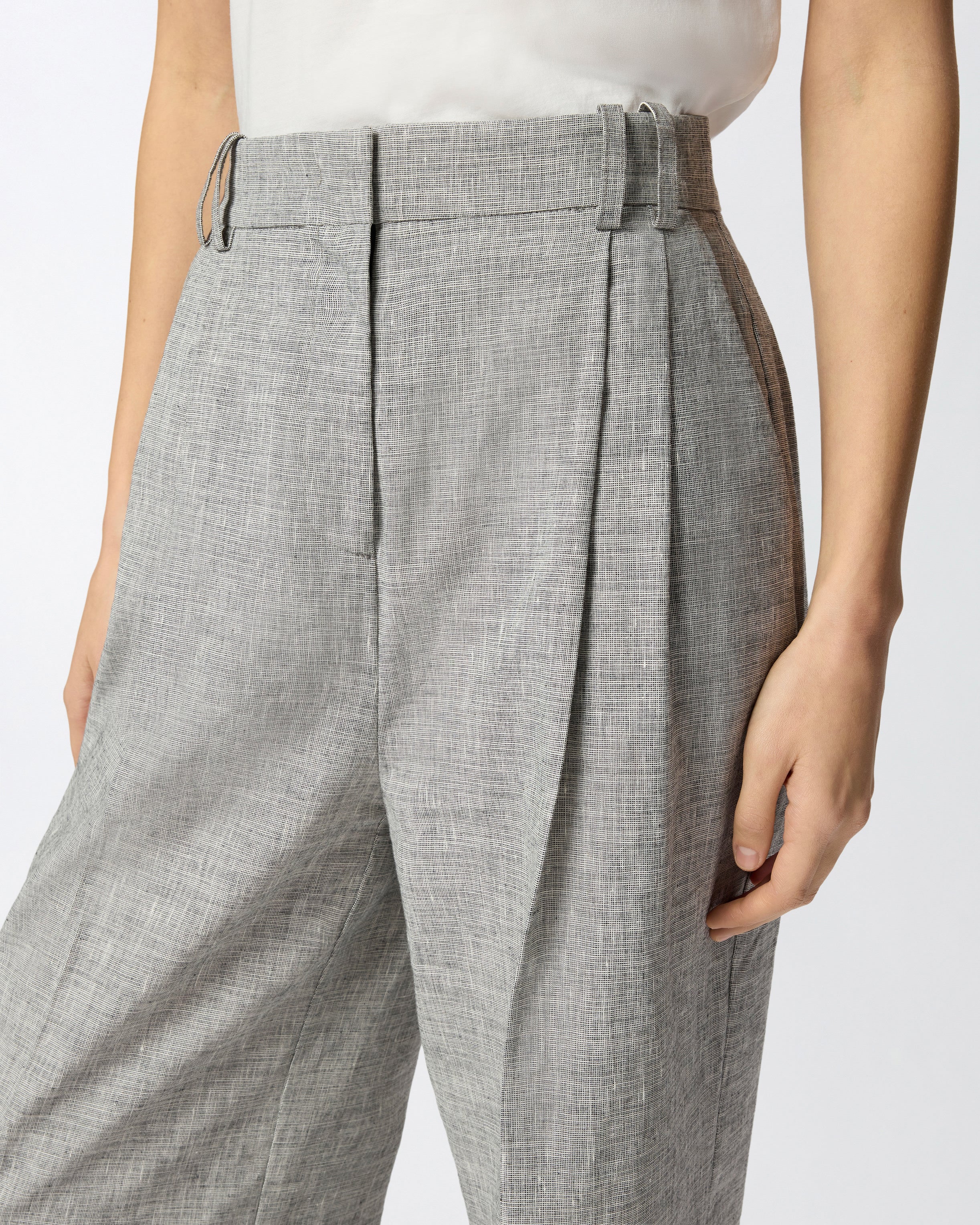 Pantaloni fiammati con piega stirata - Image 4