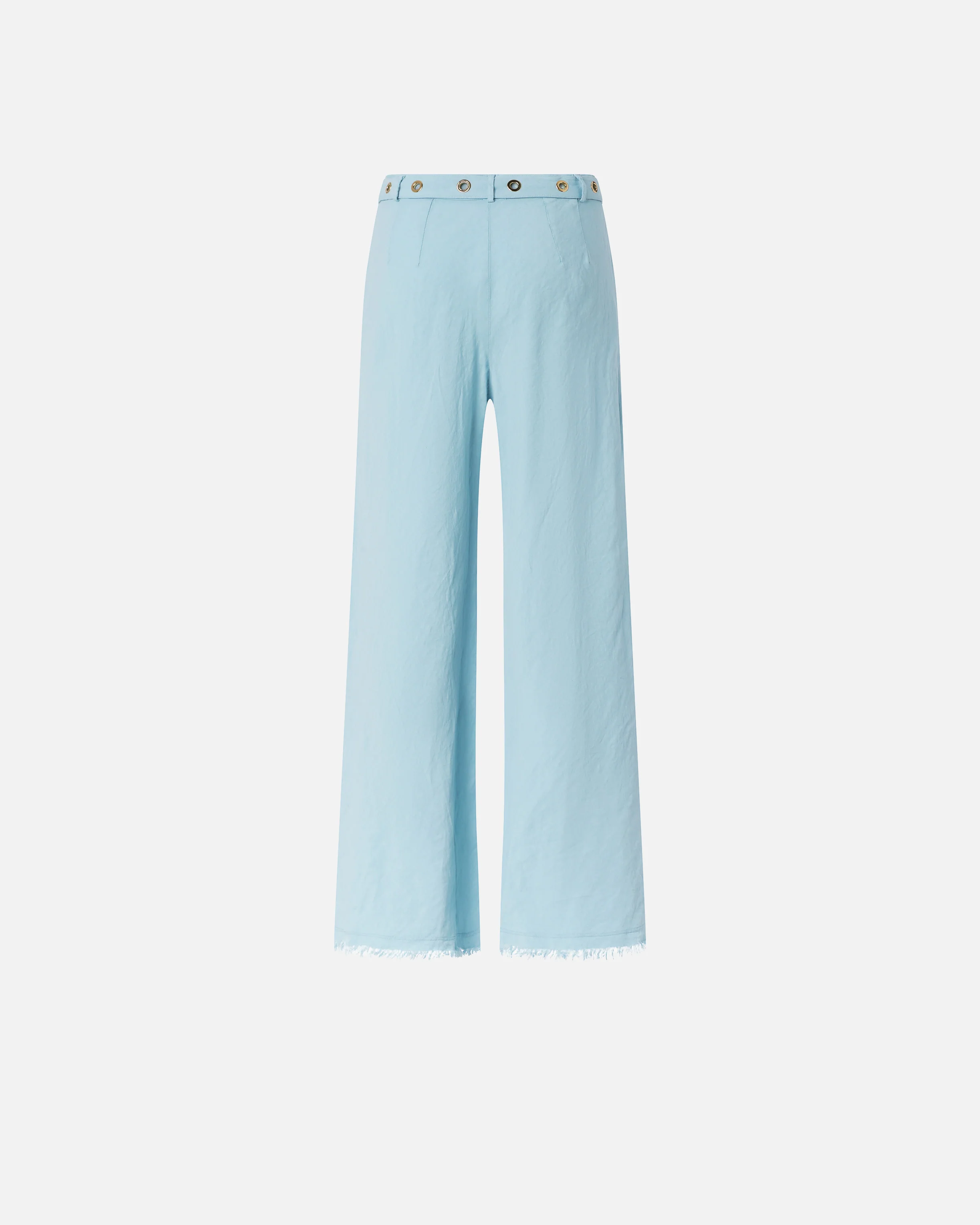 Pantaloni in misto lino con cintura - Image 6