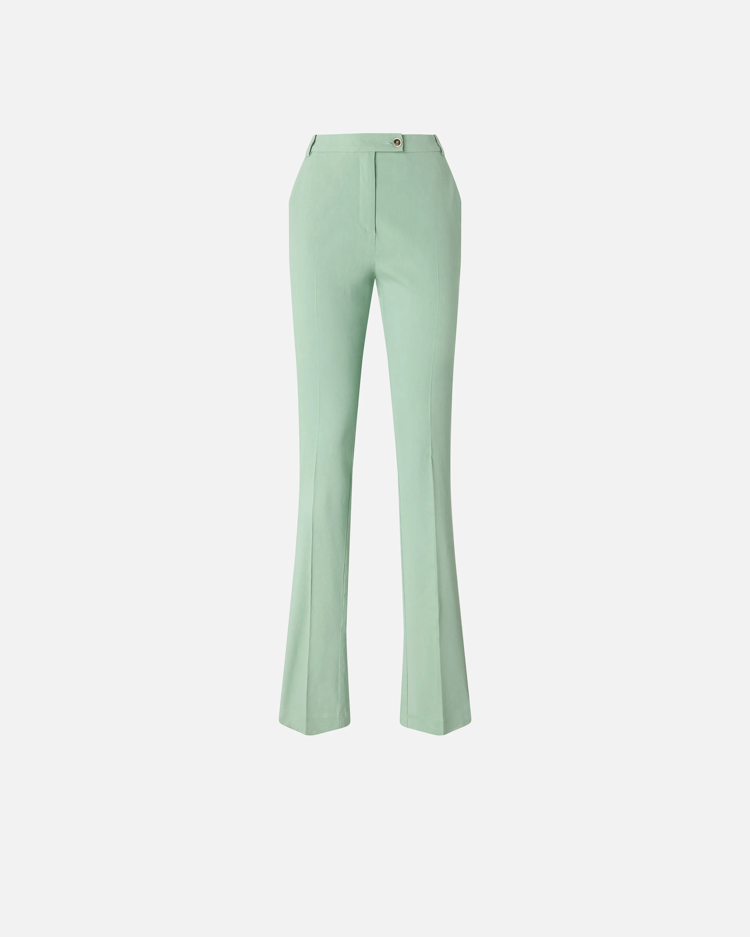 Pantaloni in misto lino con piega stirata - Image 5