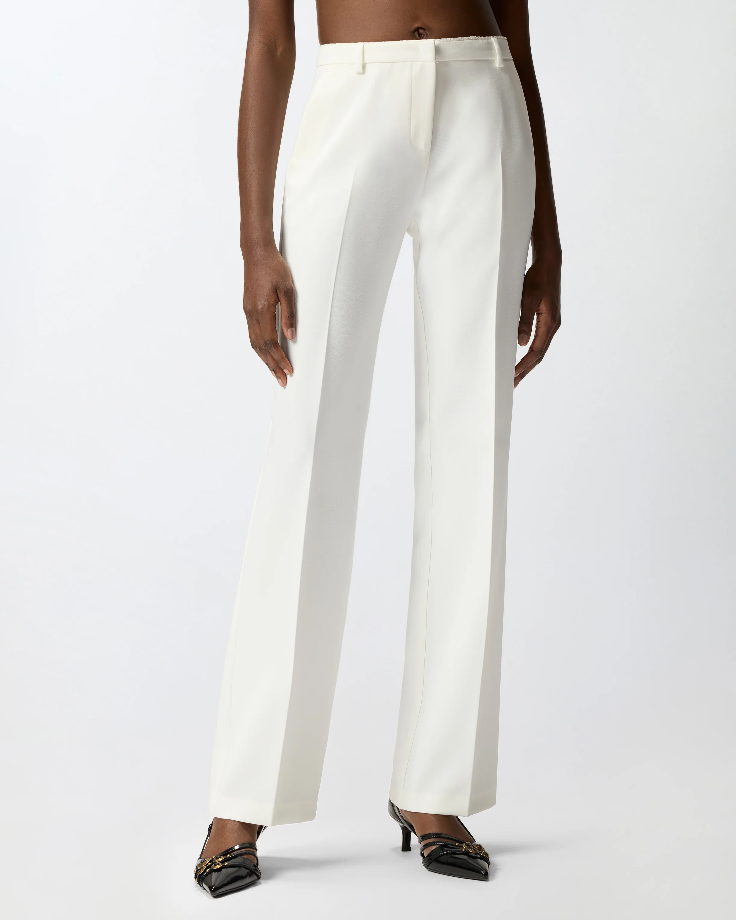 Pantaloni in tela con piega stirata - Image 2