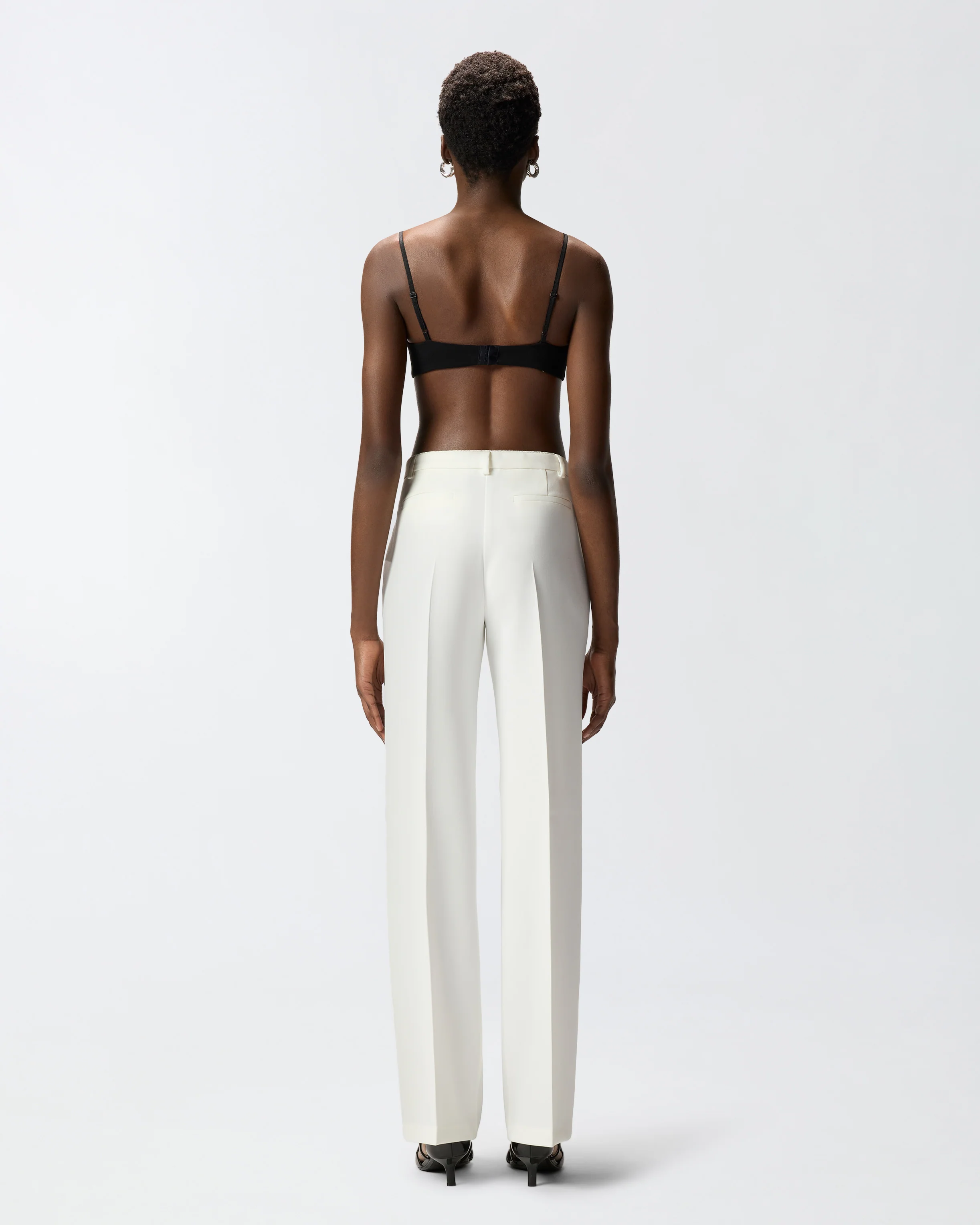 Pantaloni in tela con piega stirata - Image 3