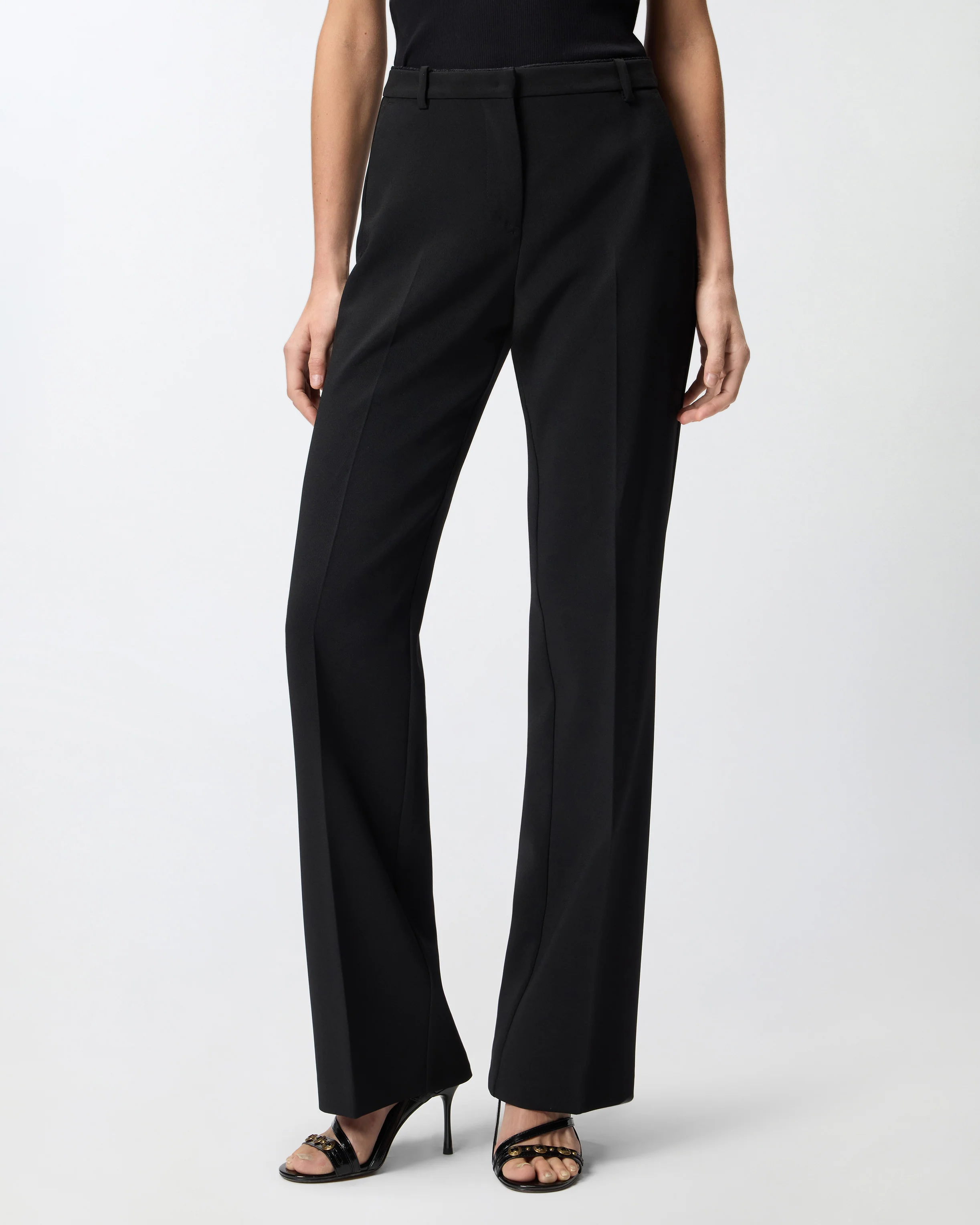 Pantaloni in tela con piega stirata - Image 2