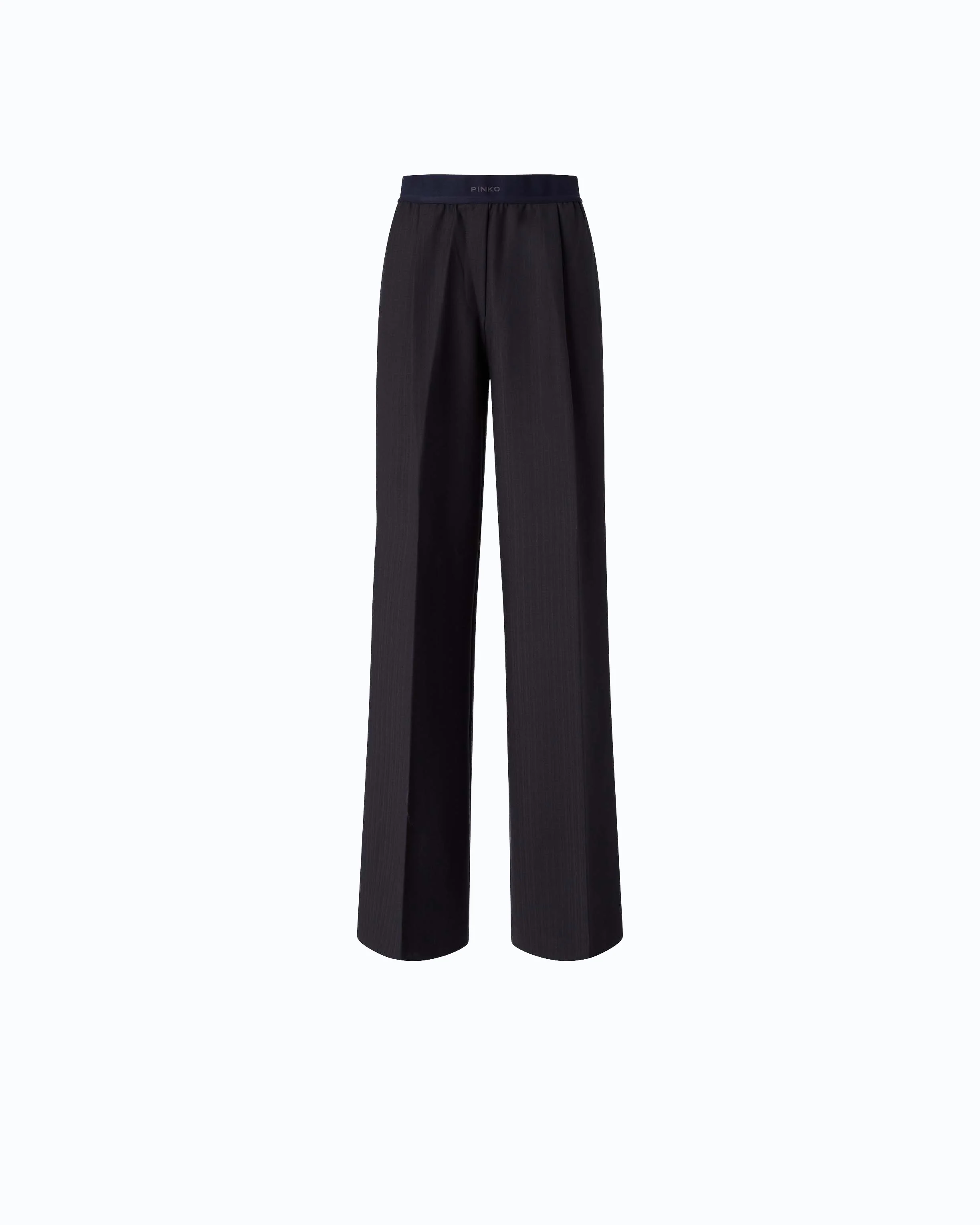 Pantaloni palazzo in misto lana stretch - Image 5