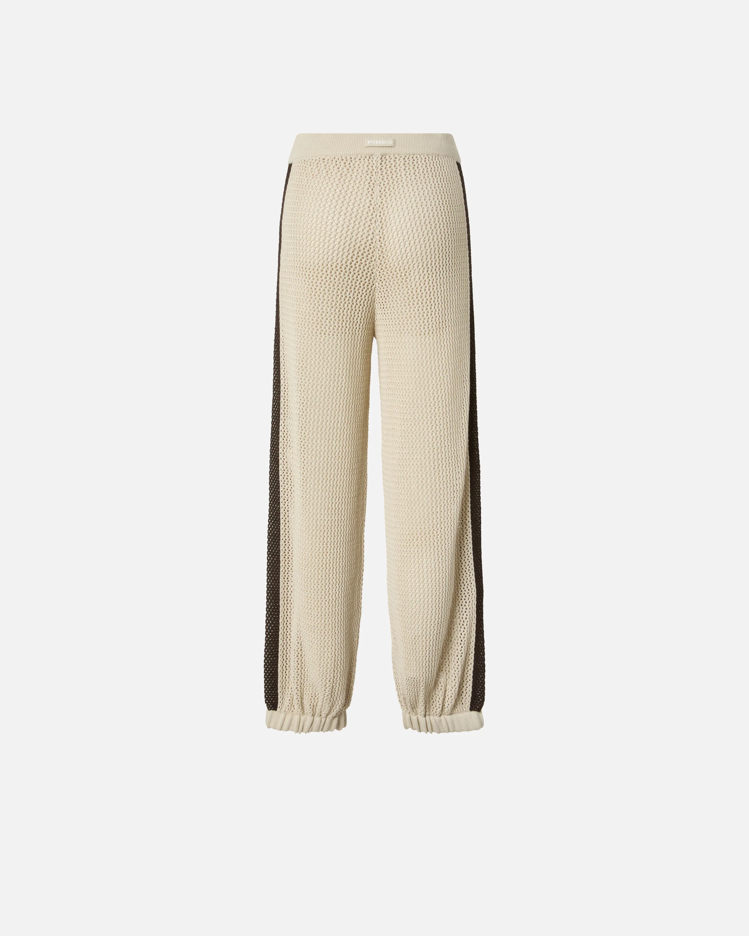 Pantaloni traforati con bande a contrasto - Image 6