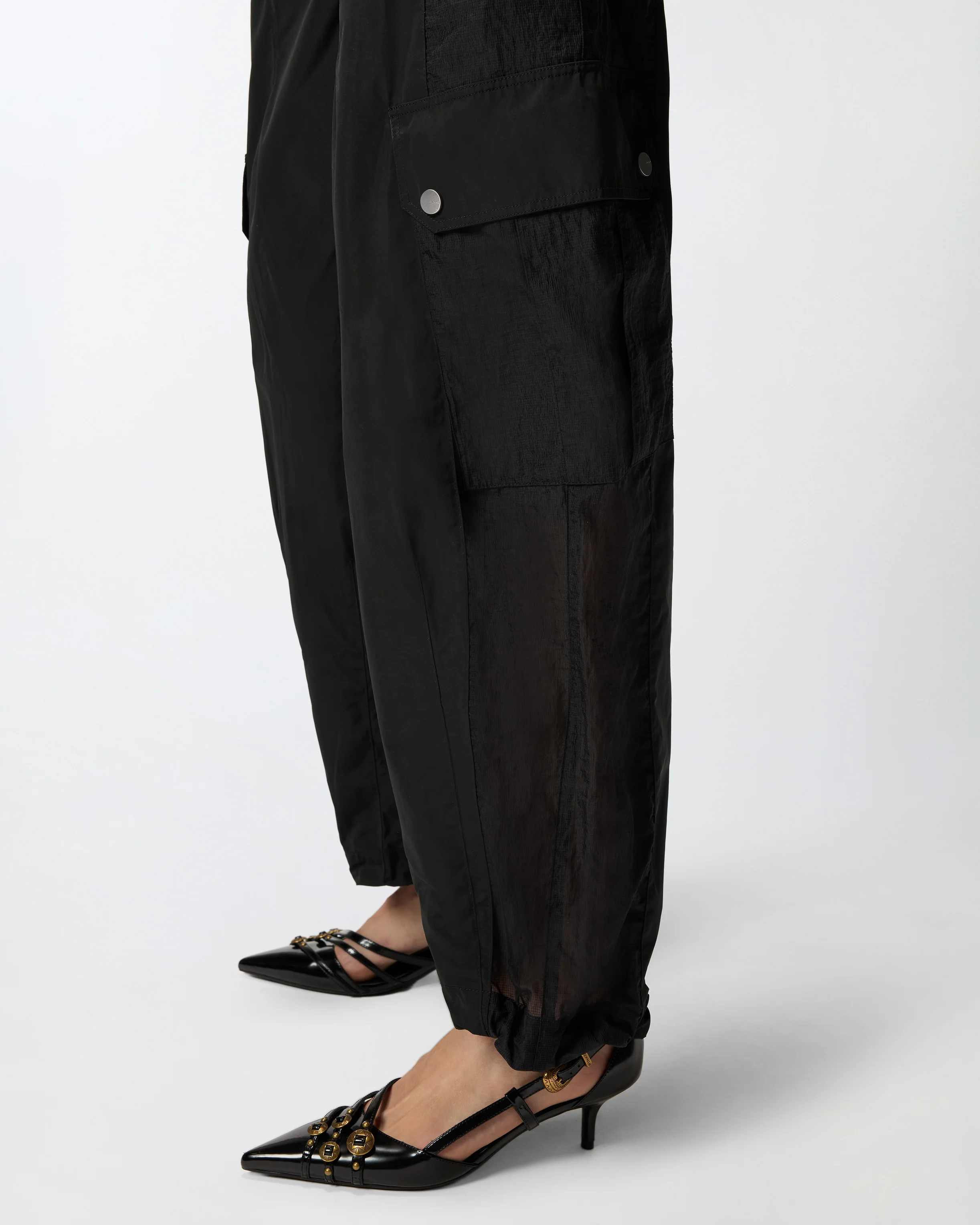 Pantaloni workwear con inserti trasparenti - Image 4