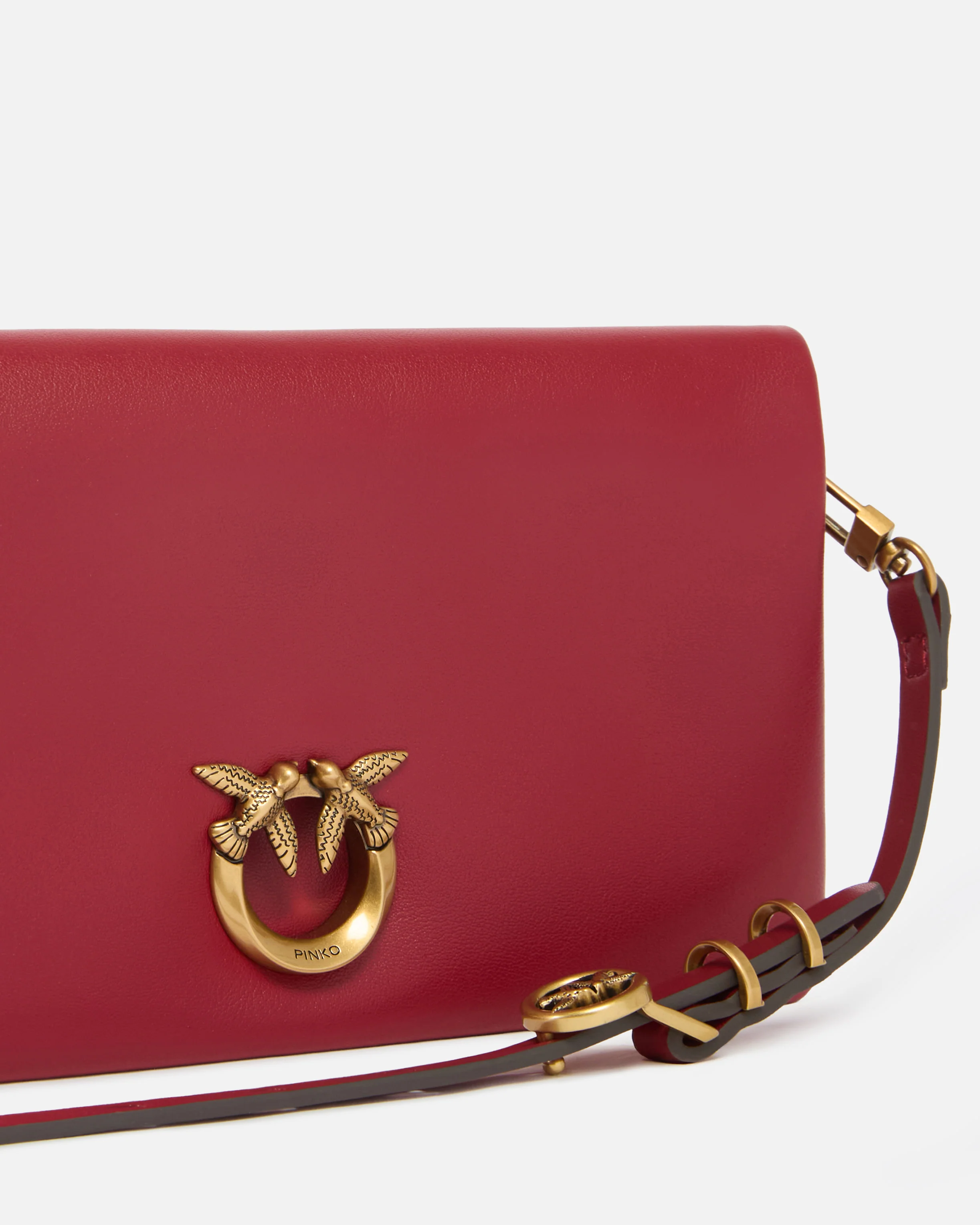 Pochette a tracolla piccola Love Bag Click Soft Horizontal Mini in pelle - Image 3