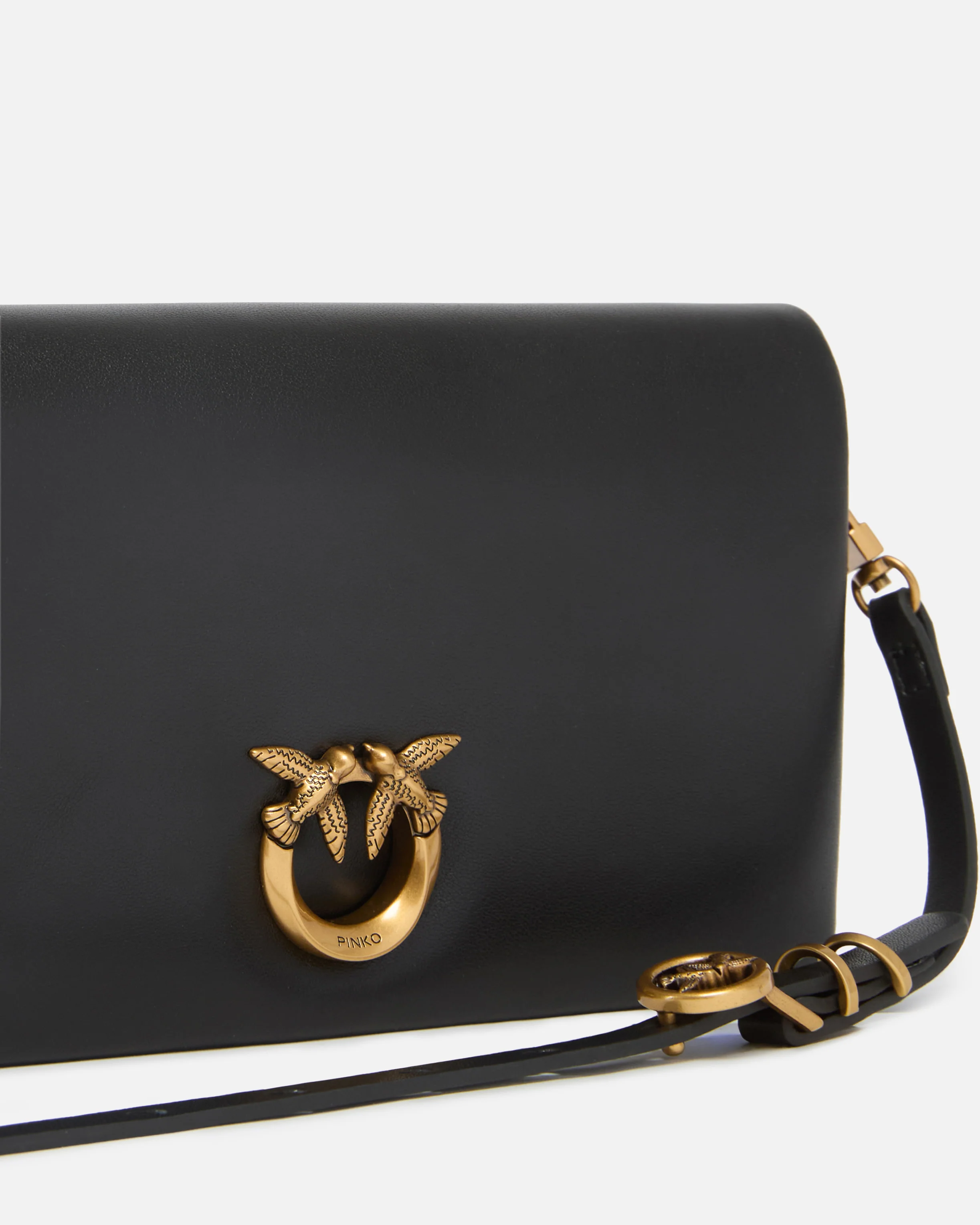 Pochette a tracolla piccola Love Bag Click Soft Horizontal Mini in pelle - Image 3