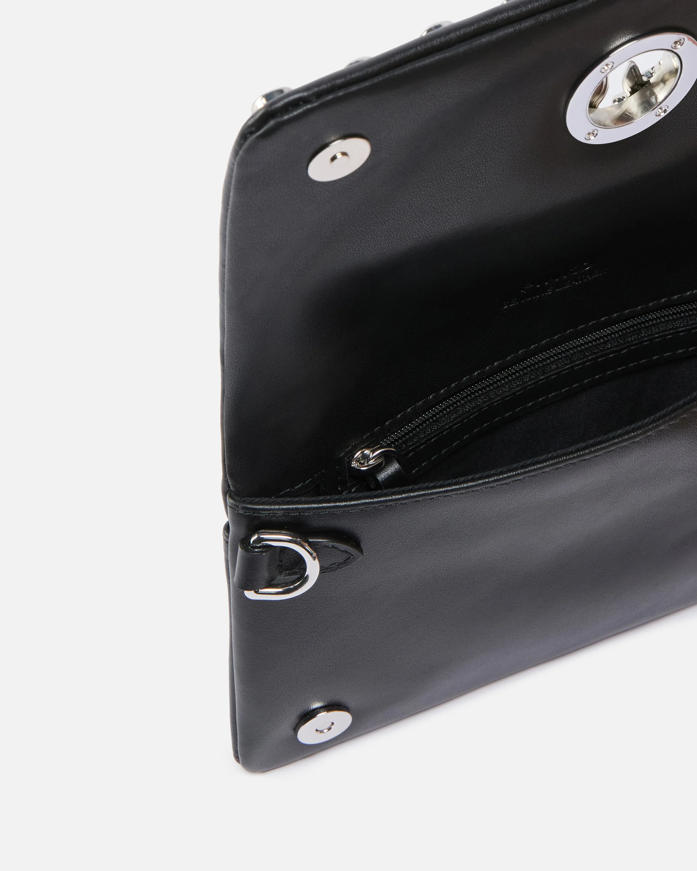 Pochette a tracolla piccola Love Bag Click Soft Horizontal Mini in pelle con borchie - Image 4