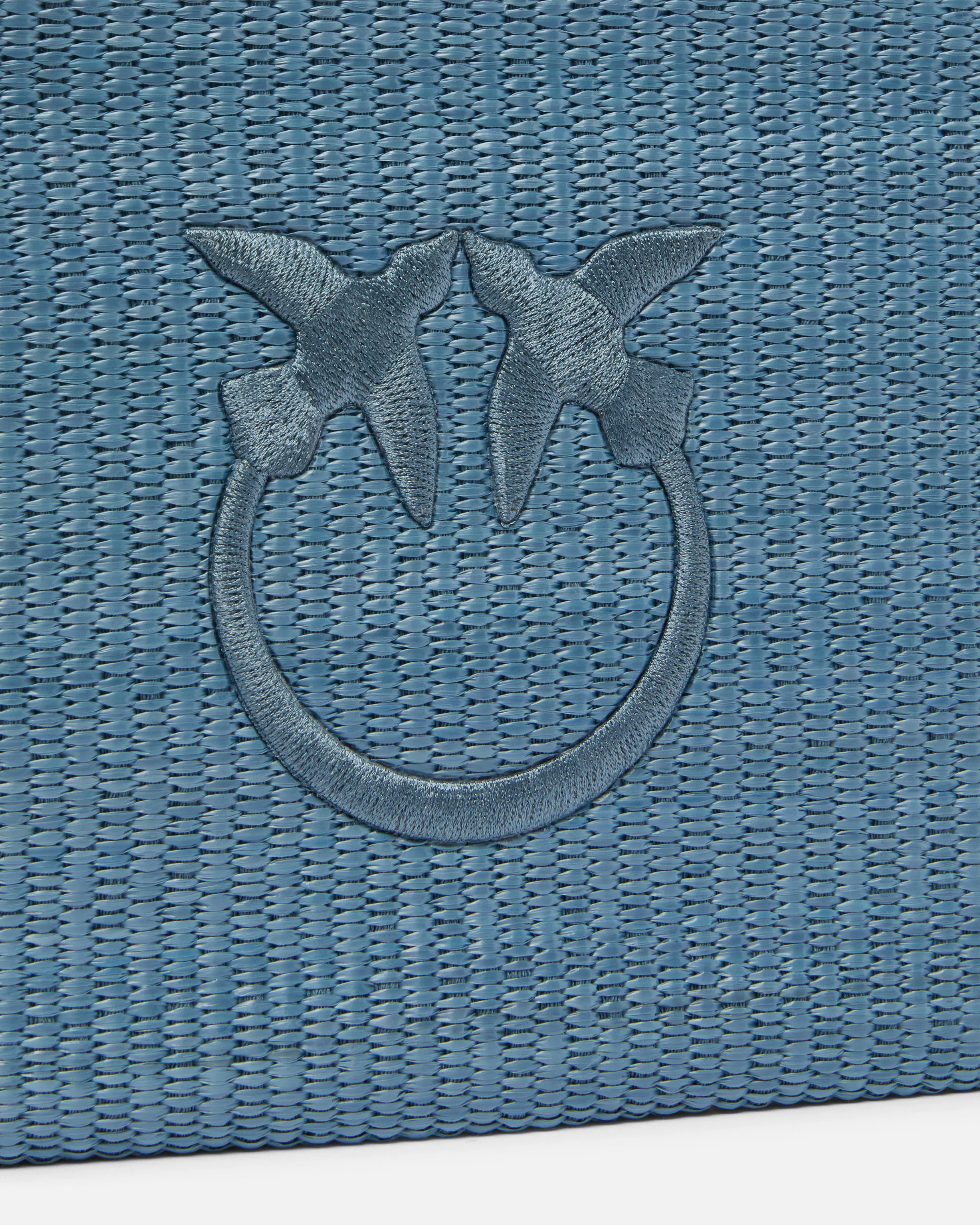 Pochette in rafia con logo Love Birds - Image 3