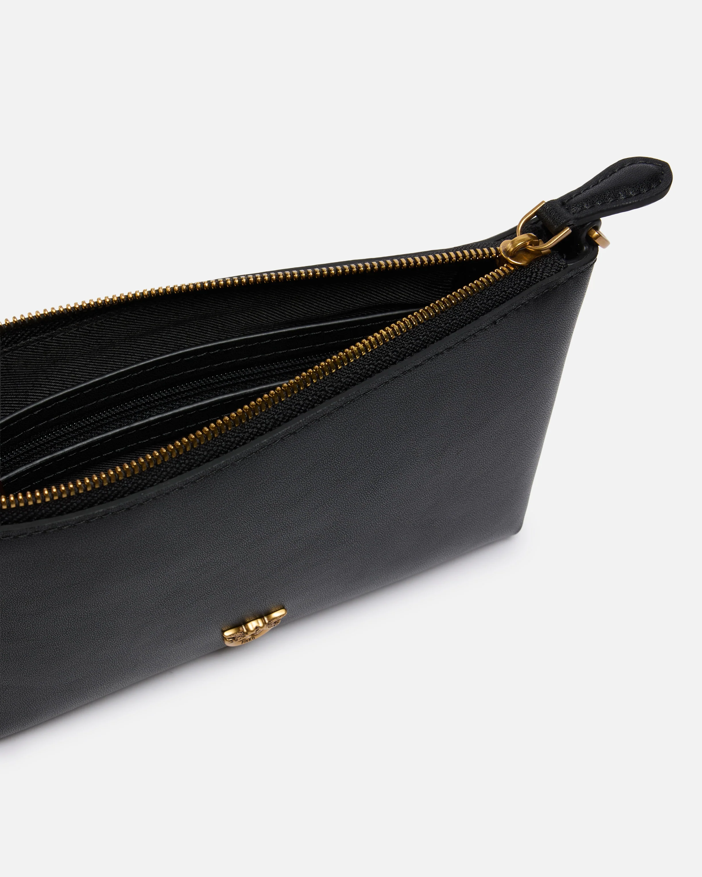Pochette piatta in pelle con logo Love Birds - Image 4