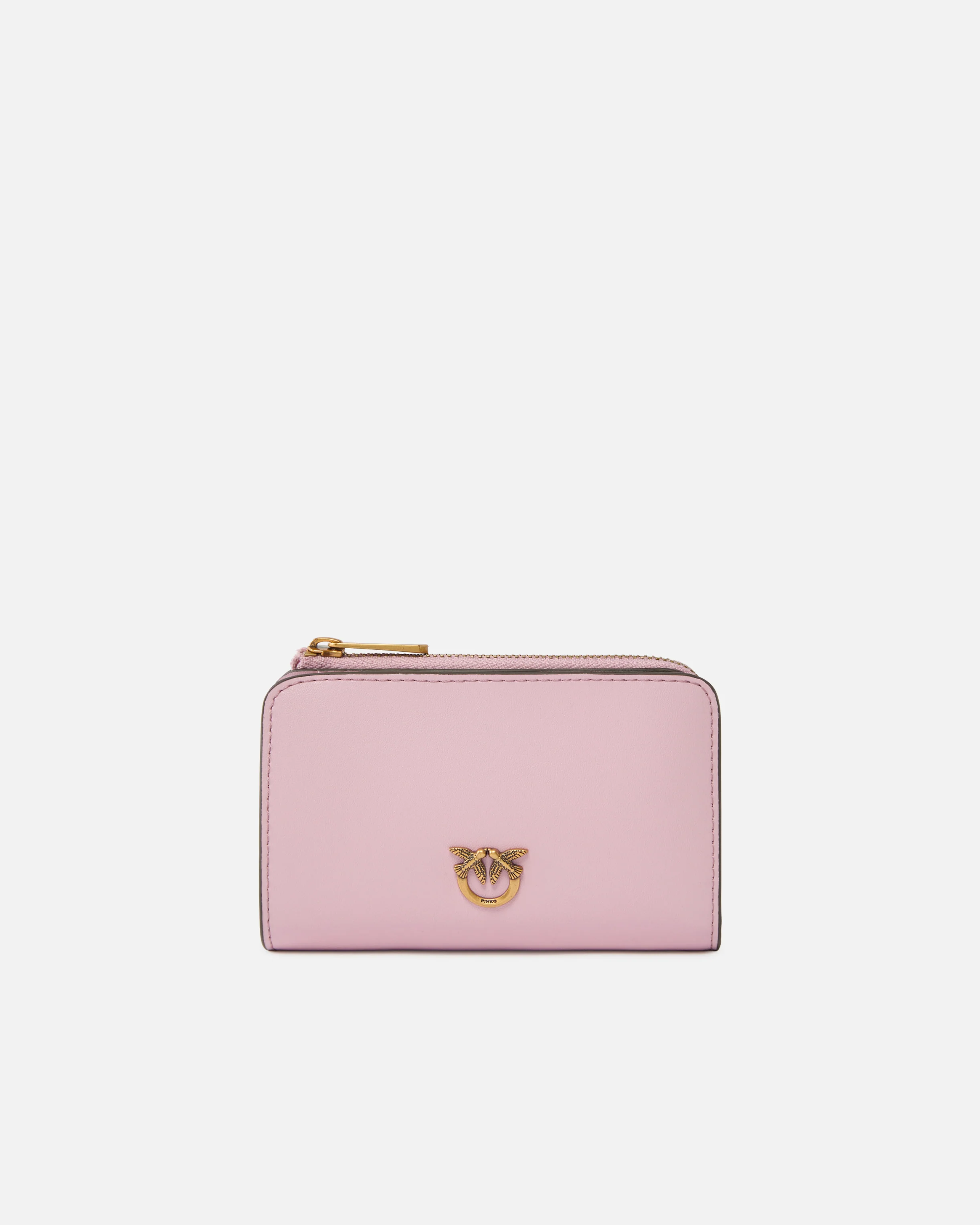Portafoglio mini in pelle con Love Birds