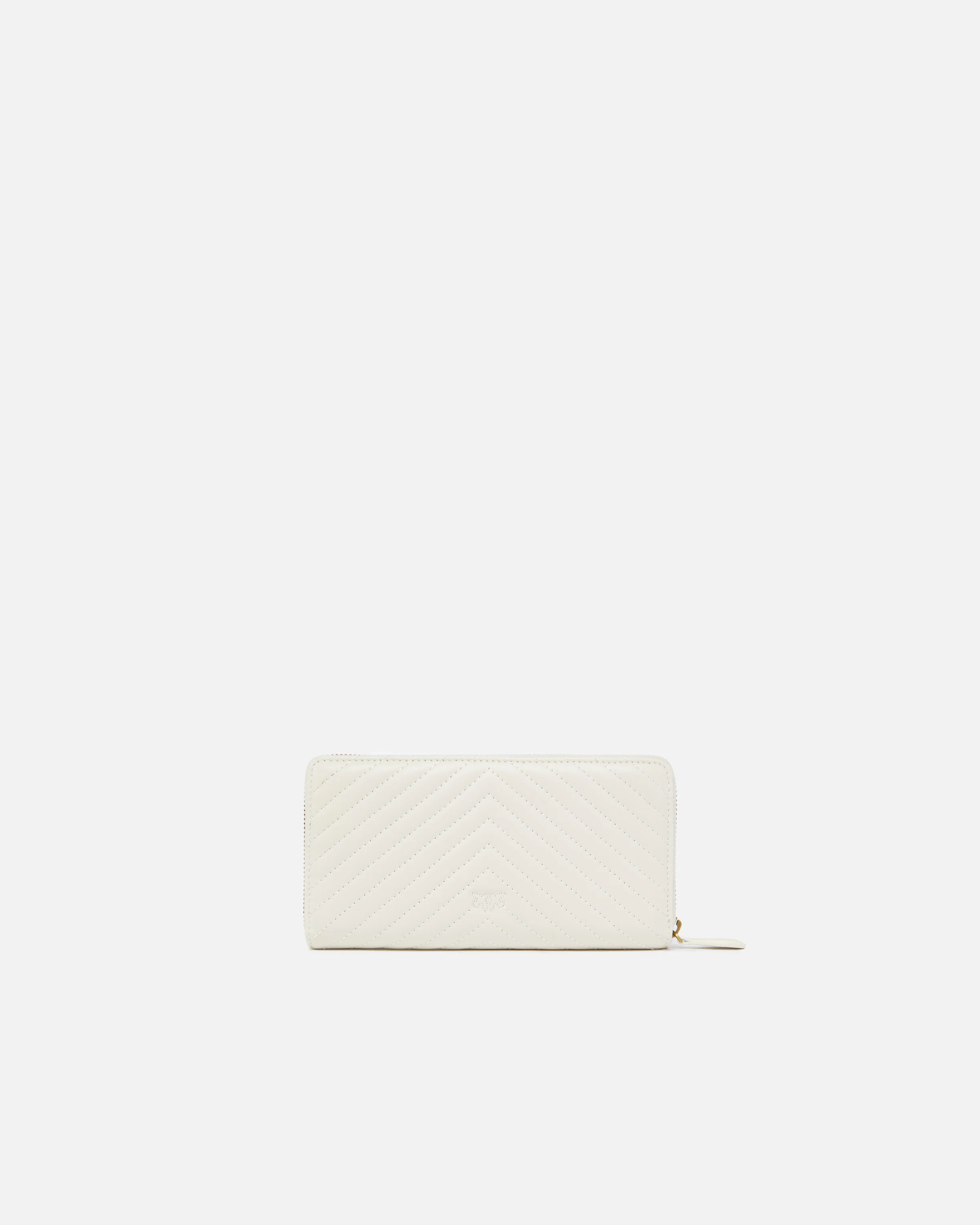 Portafoglio zip-around in nappa chevron - Image 2