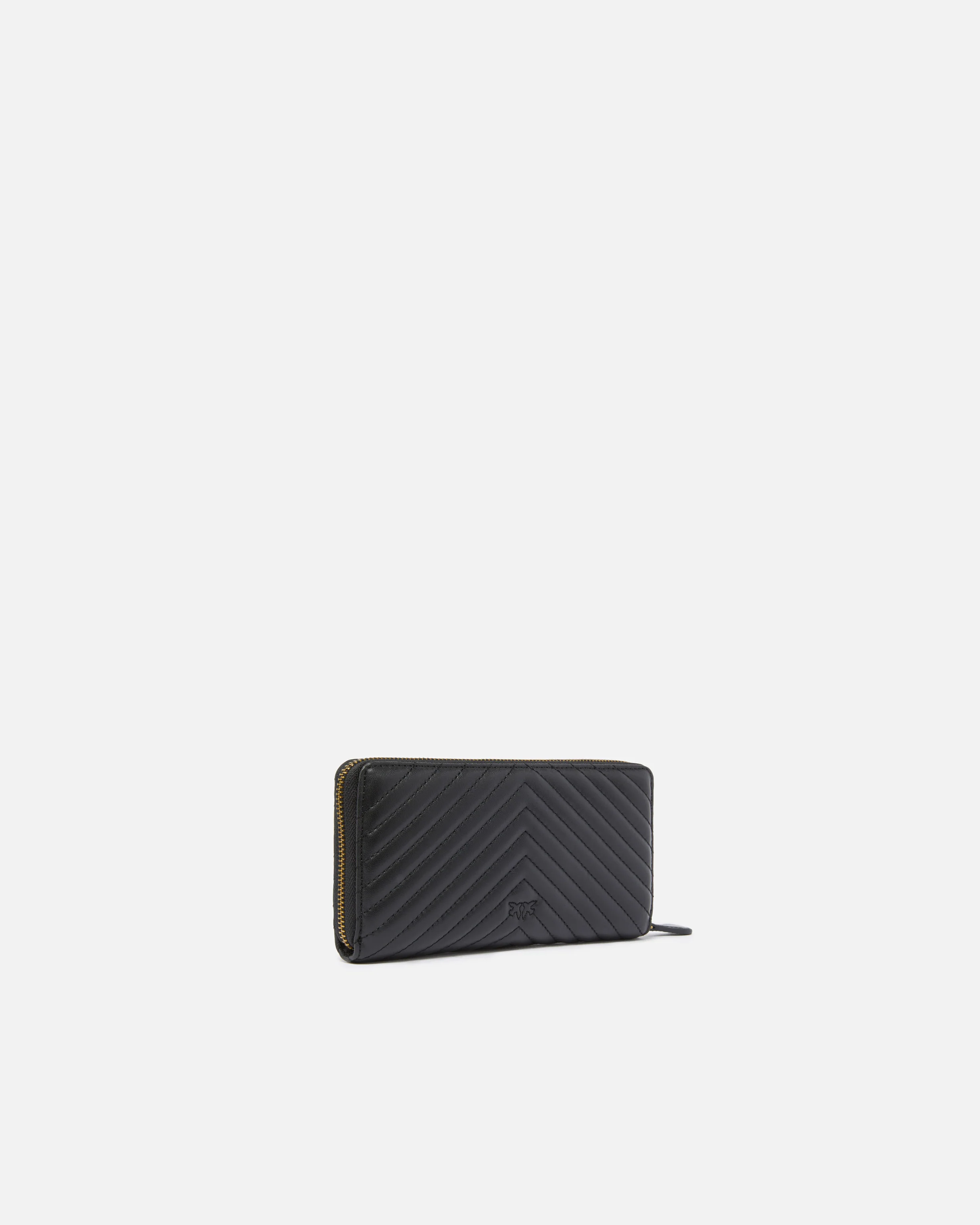 Portafoglio zip-around in nappa chevron - Image 2