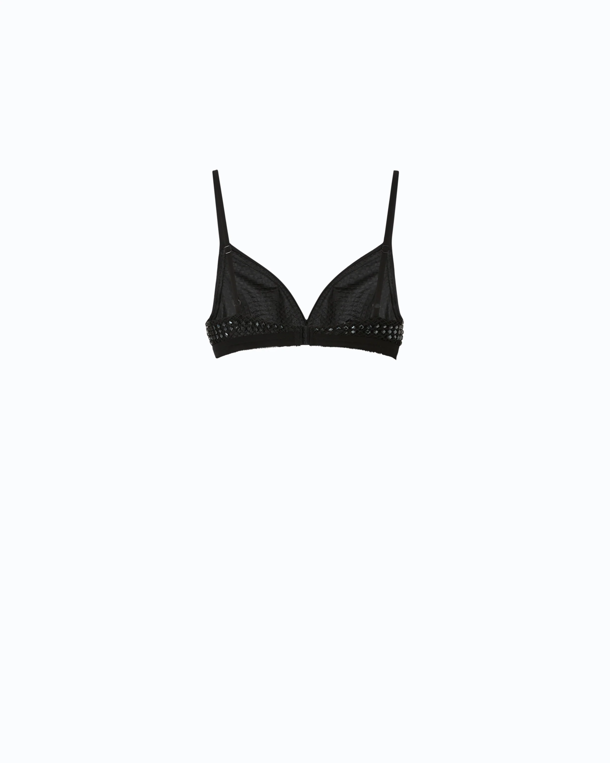Reggiseno effetto rete con strass - Image 2