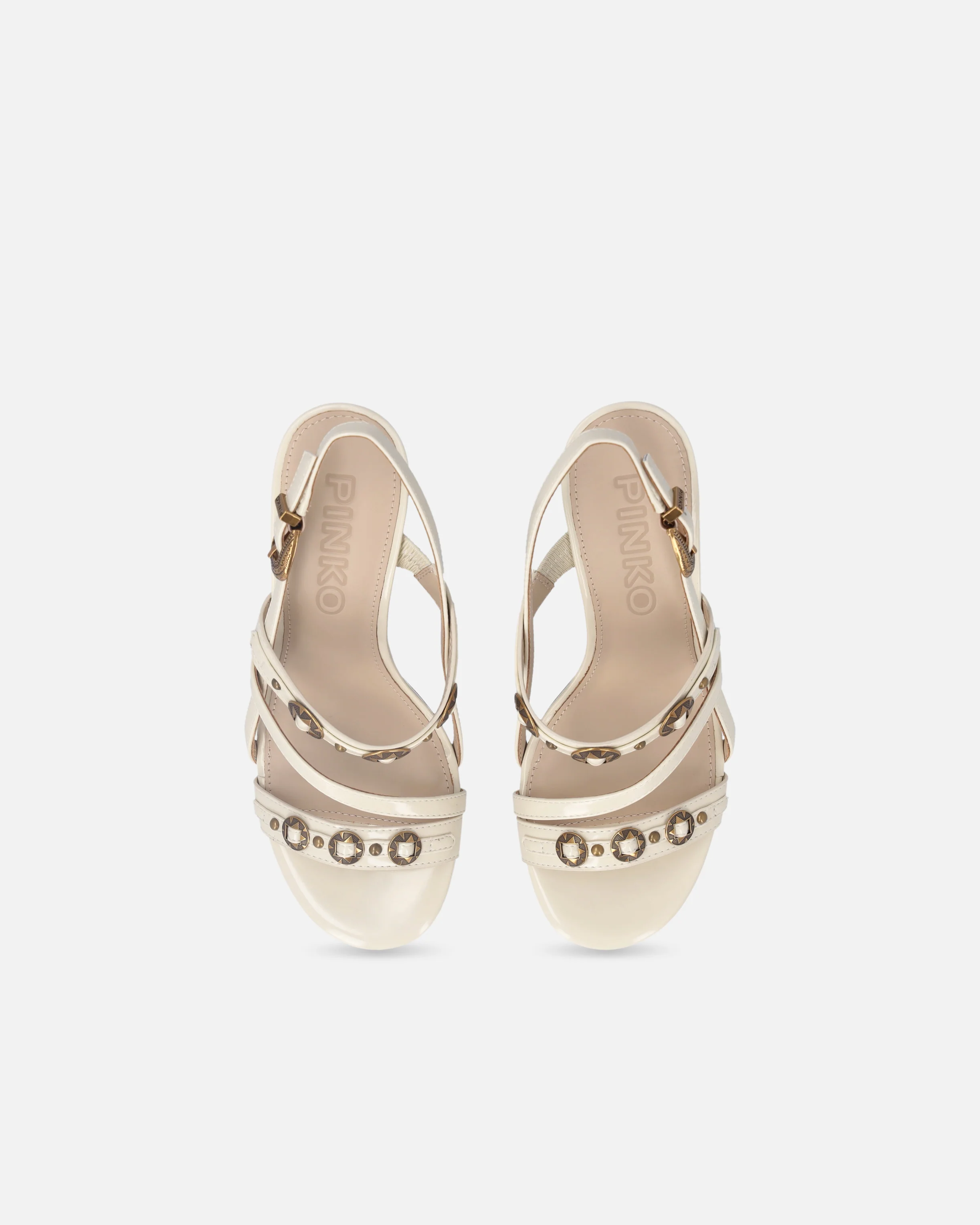 Sandali slingback alti con cinturini e borchie - Image 9