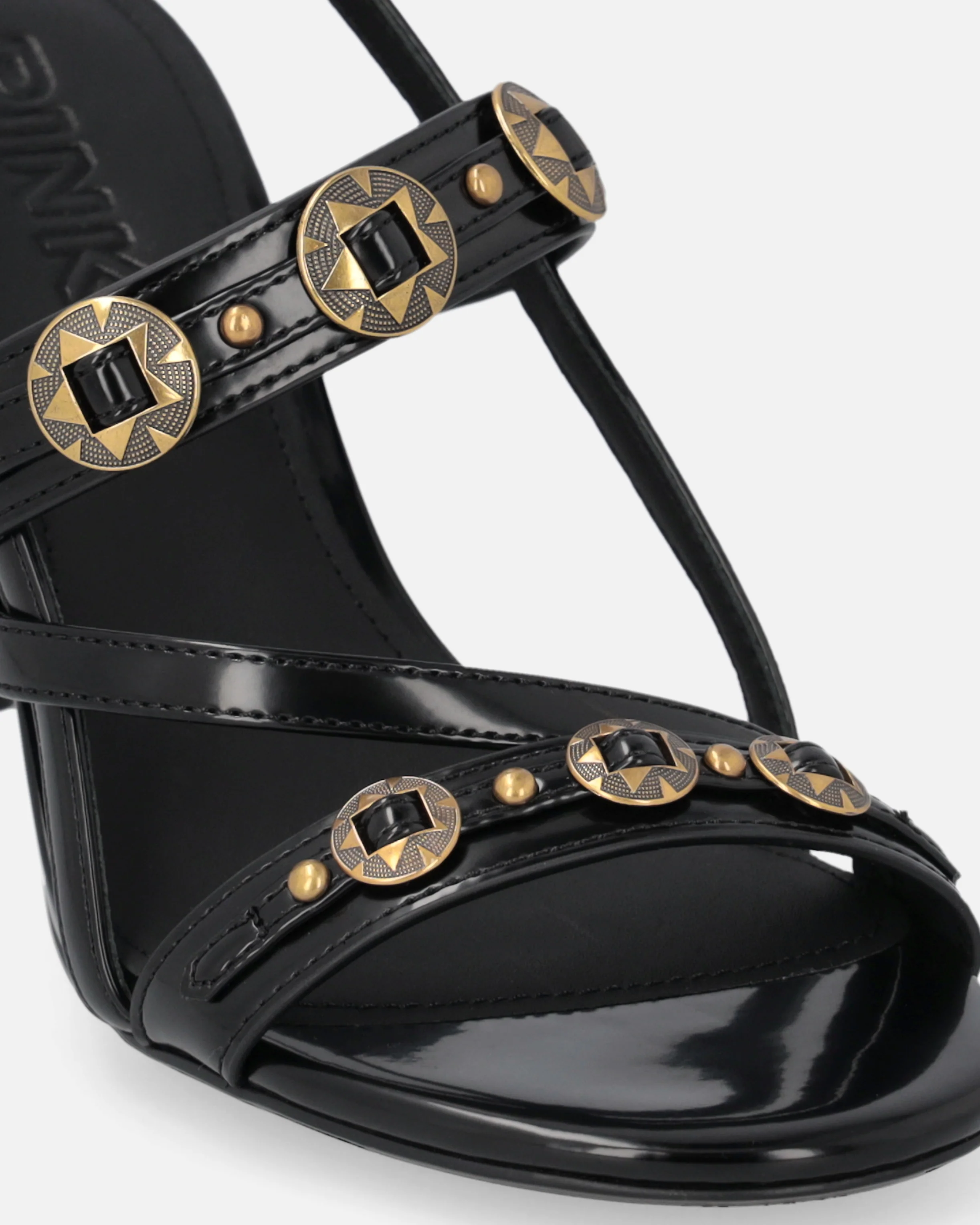 Sandali slingback alti con cinturini e borchie - Image 4