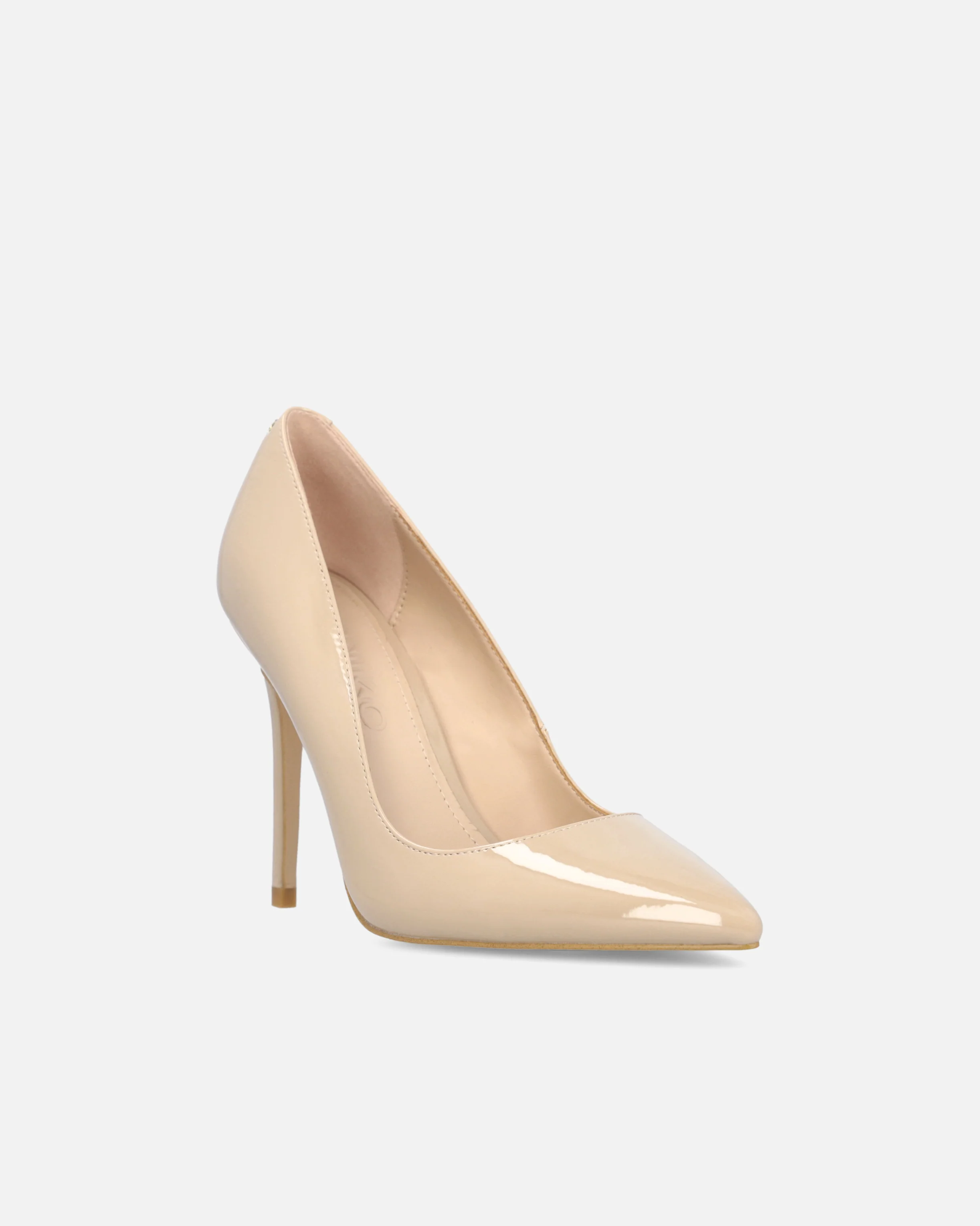 Scarpe décolleté lucide con tacco - Image 2
