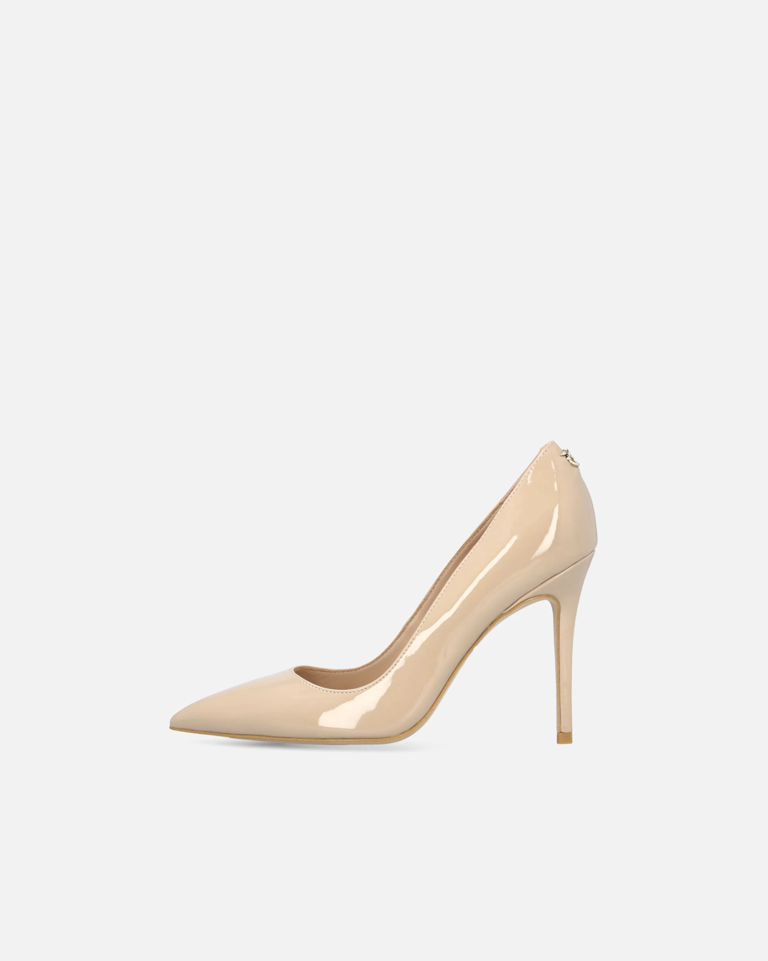 Scarpe décolleté lucide con tacco - Image 5