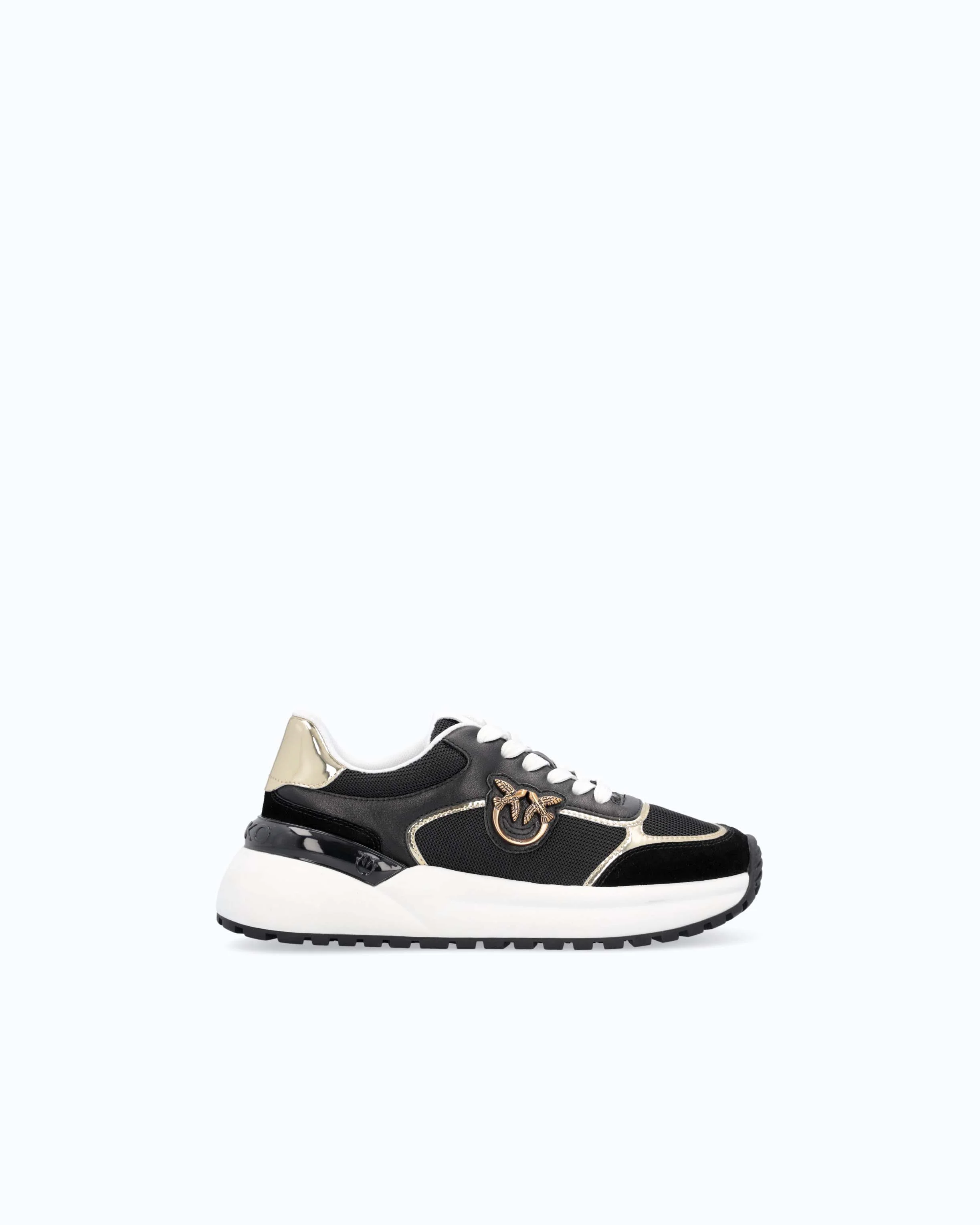 Scarpe sneakers con logo e dettagli specchiato