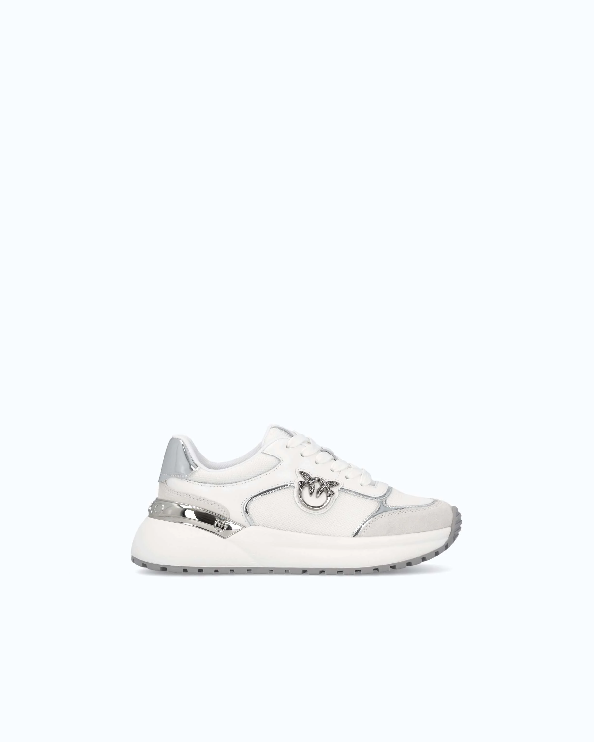 Scarpe sneakers con logo e dettagli specchiato