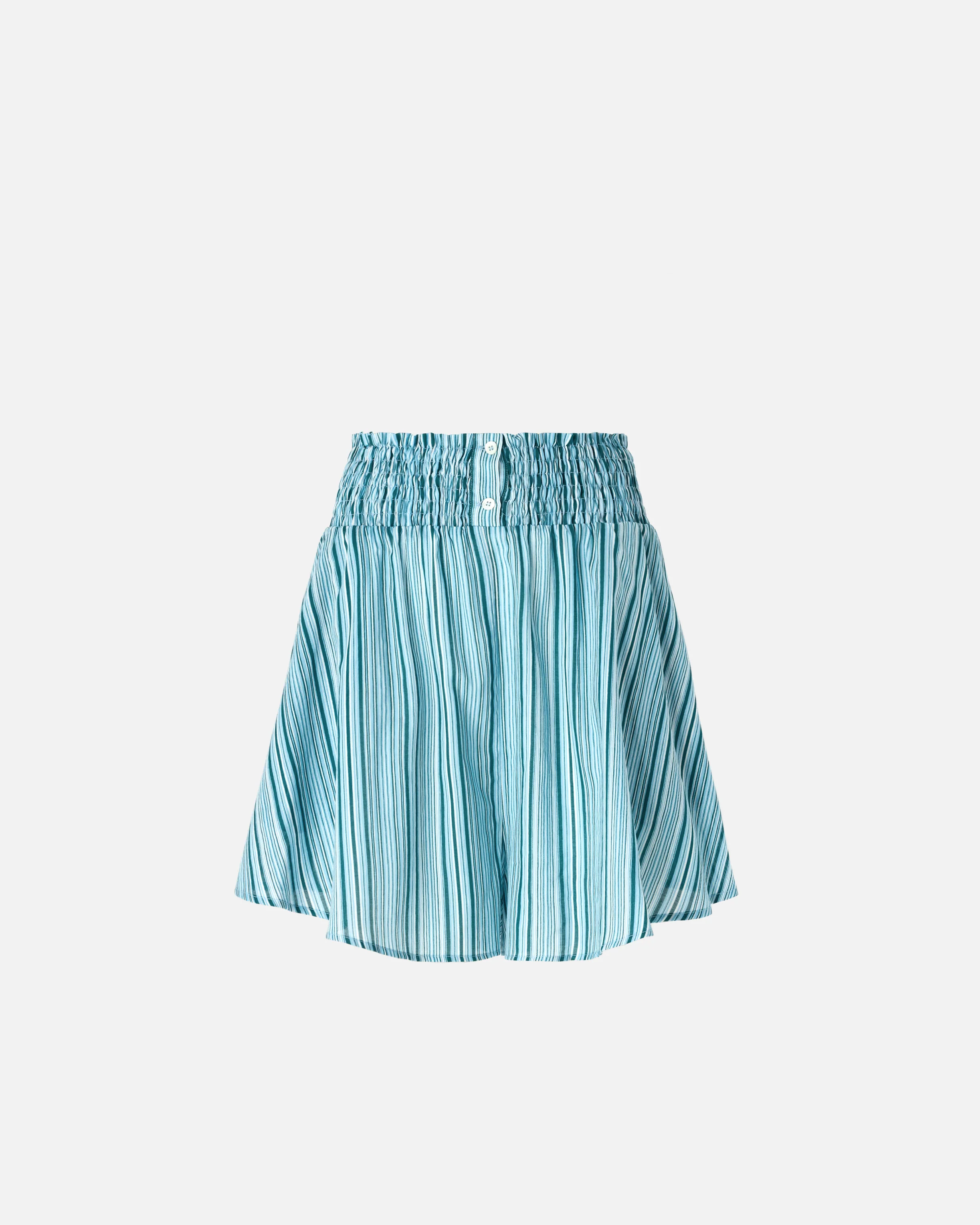 Shorts in cotone a righe con vita elasticizzata - Image 5
