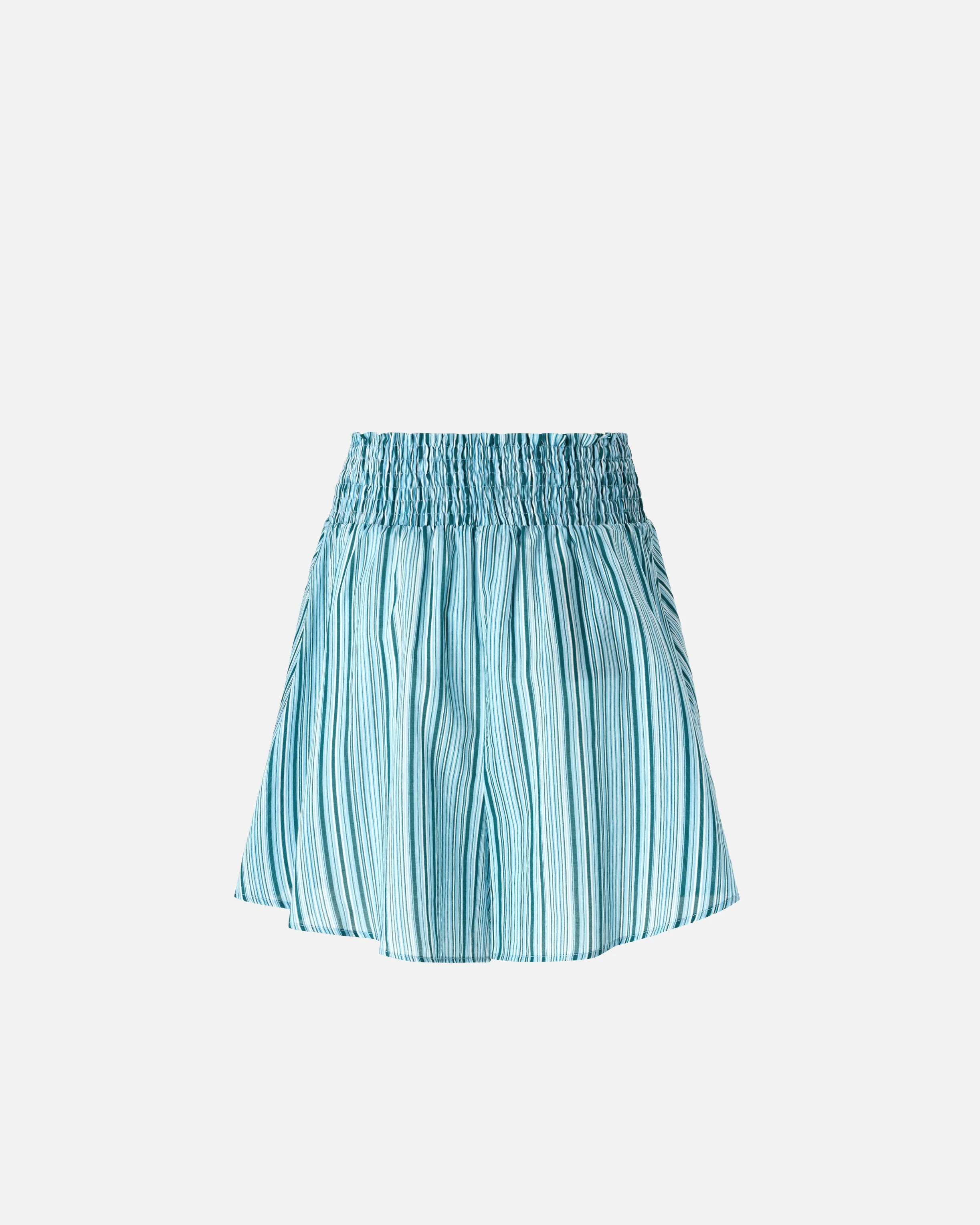 Shorts in cotone a righe con vita elasticizzata - Image 6
