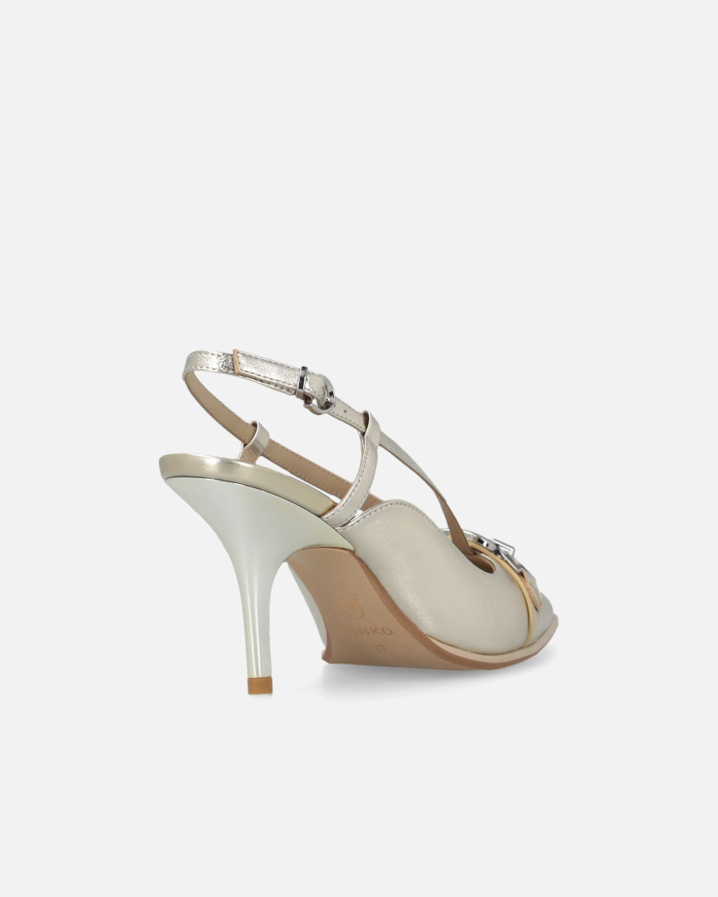Slingback in nappa laminata - Image 3