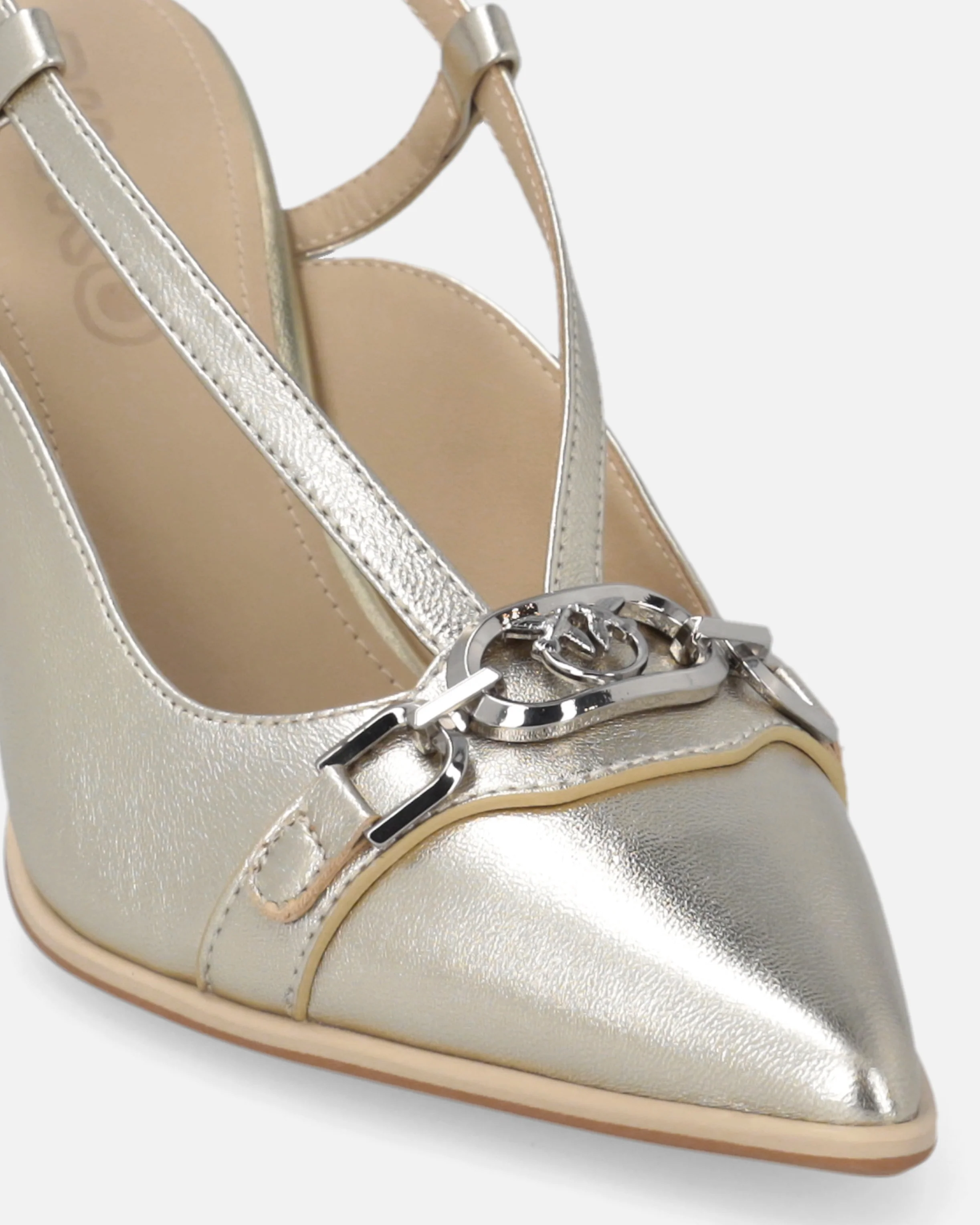 Slingback in nappa laminata - Image 4