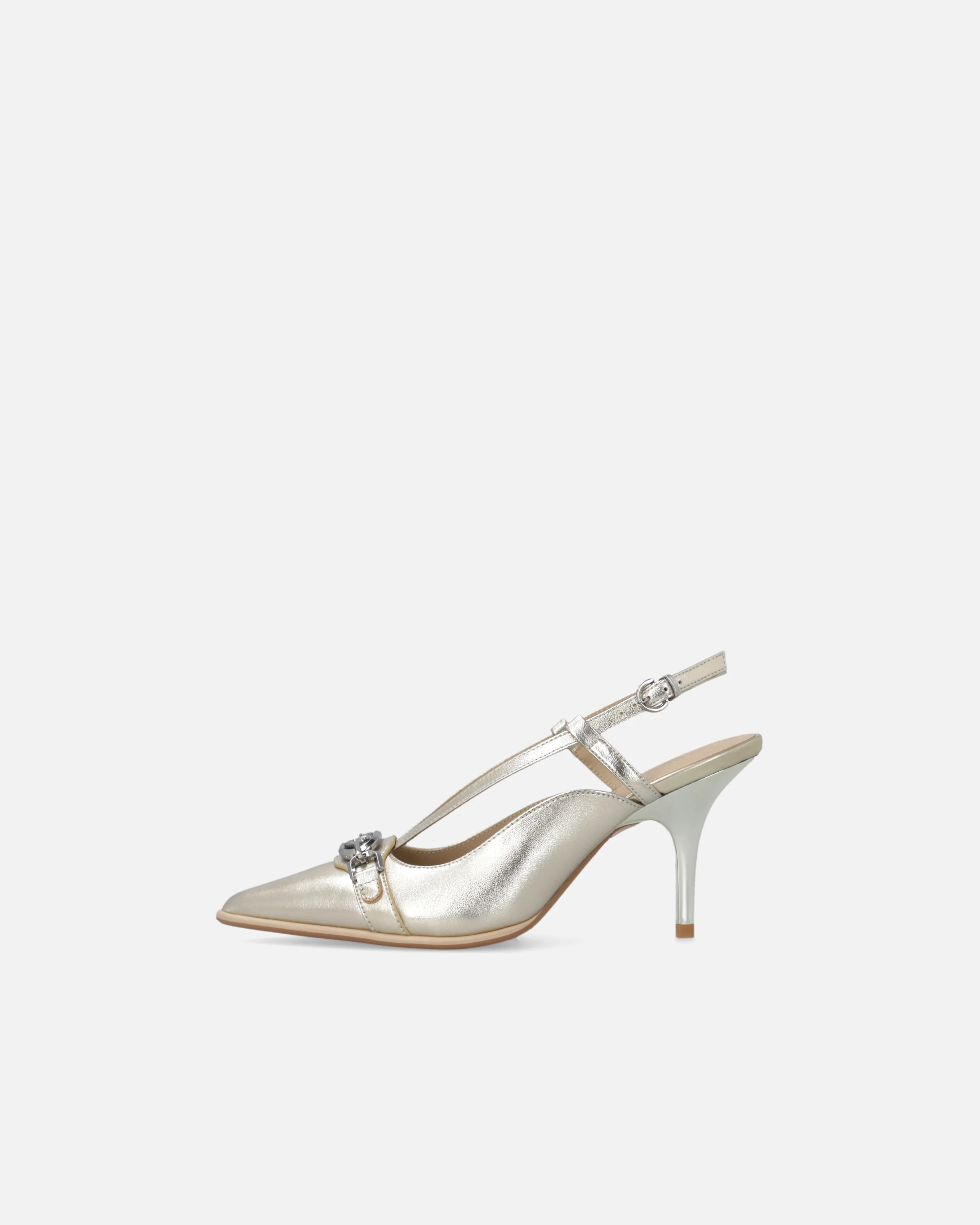 Slingback in nappa laminata - Image 5