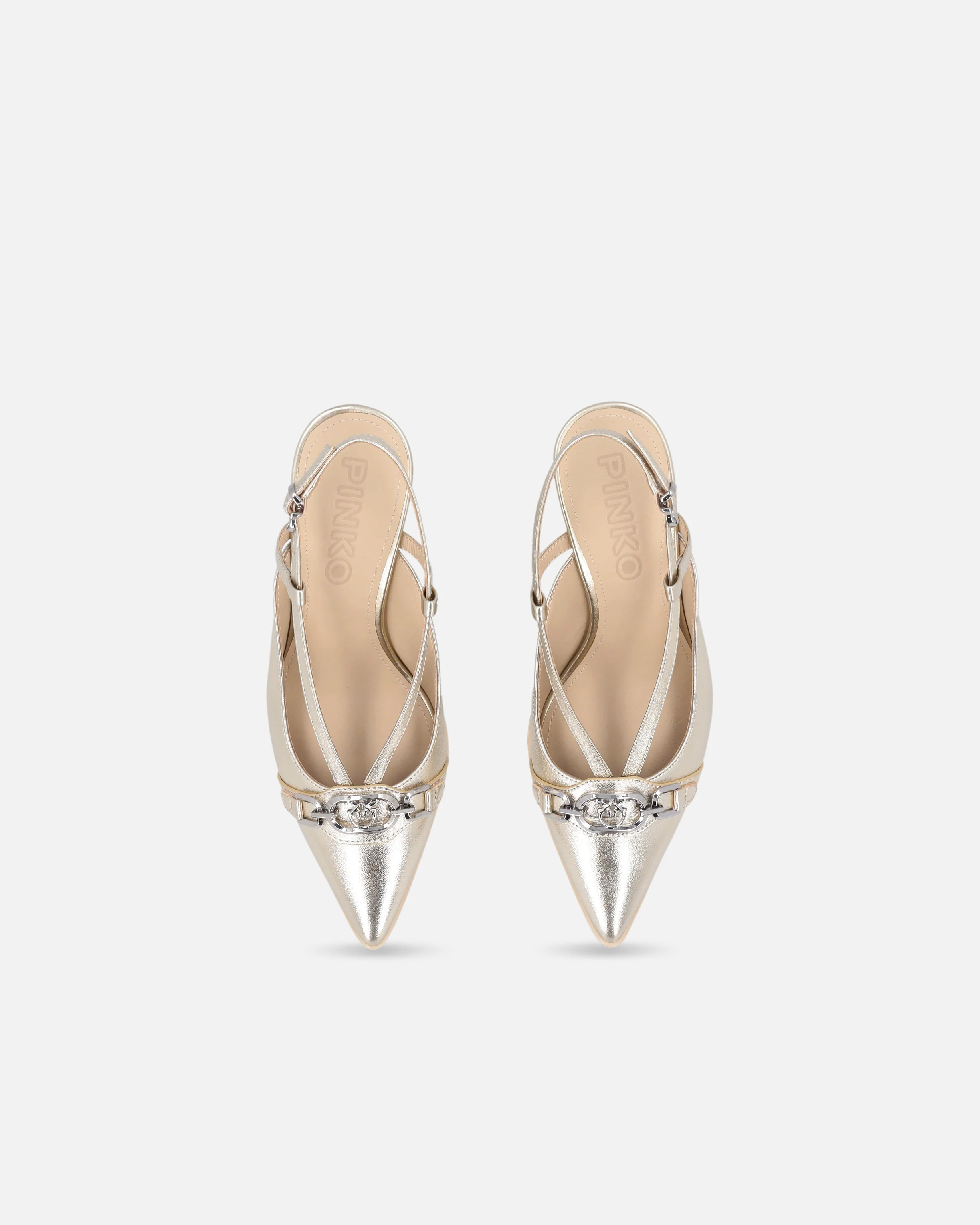 Slingback in nappa laminata - Image 9