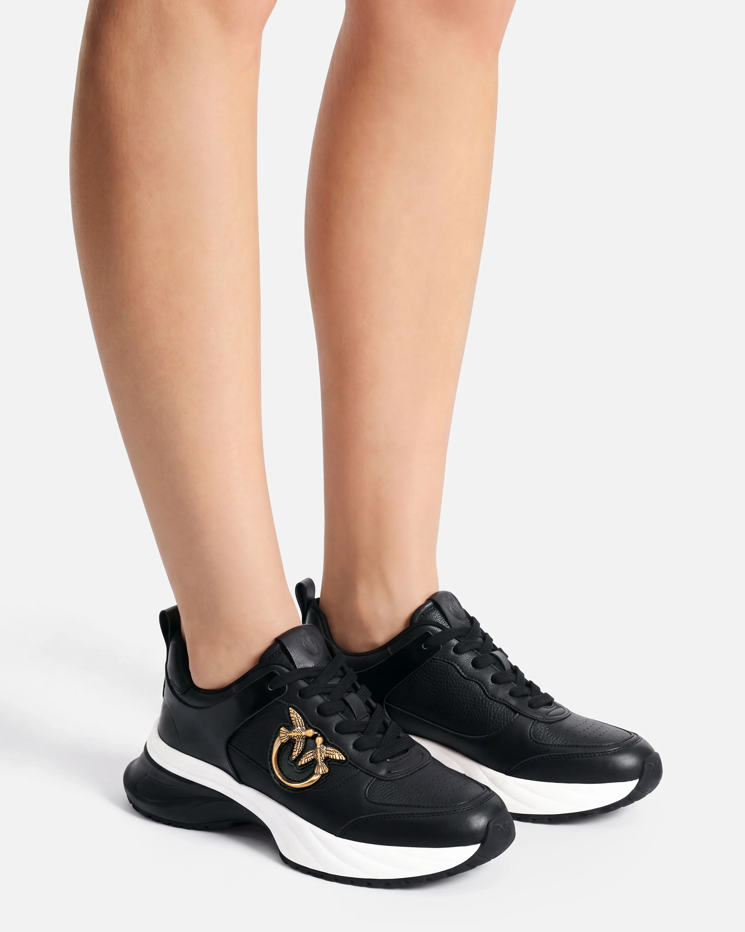Sneakers Ariel effetto pelle con dettagli specchio - Image 11