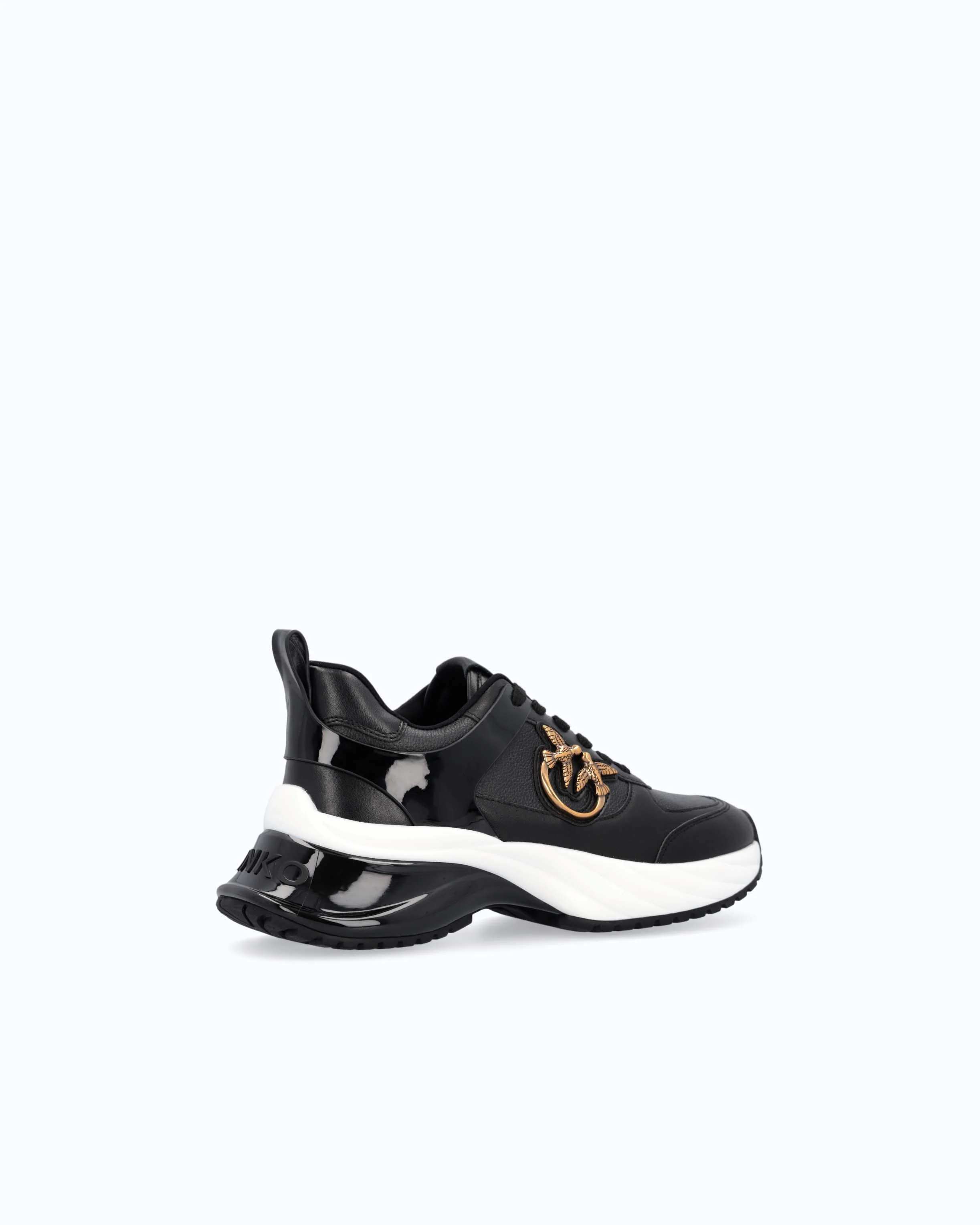 Sneakers Ariel effetto pelle con dettagli specchio - Image 3
